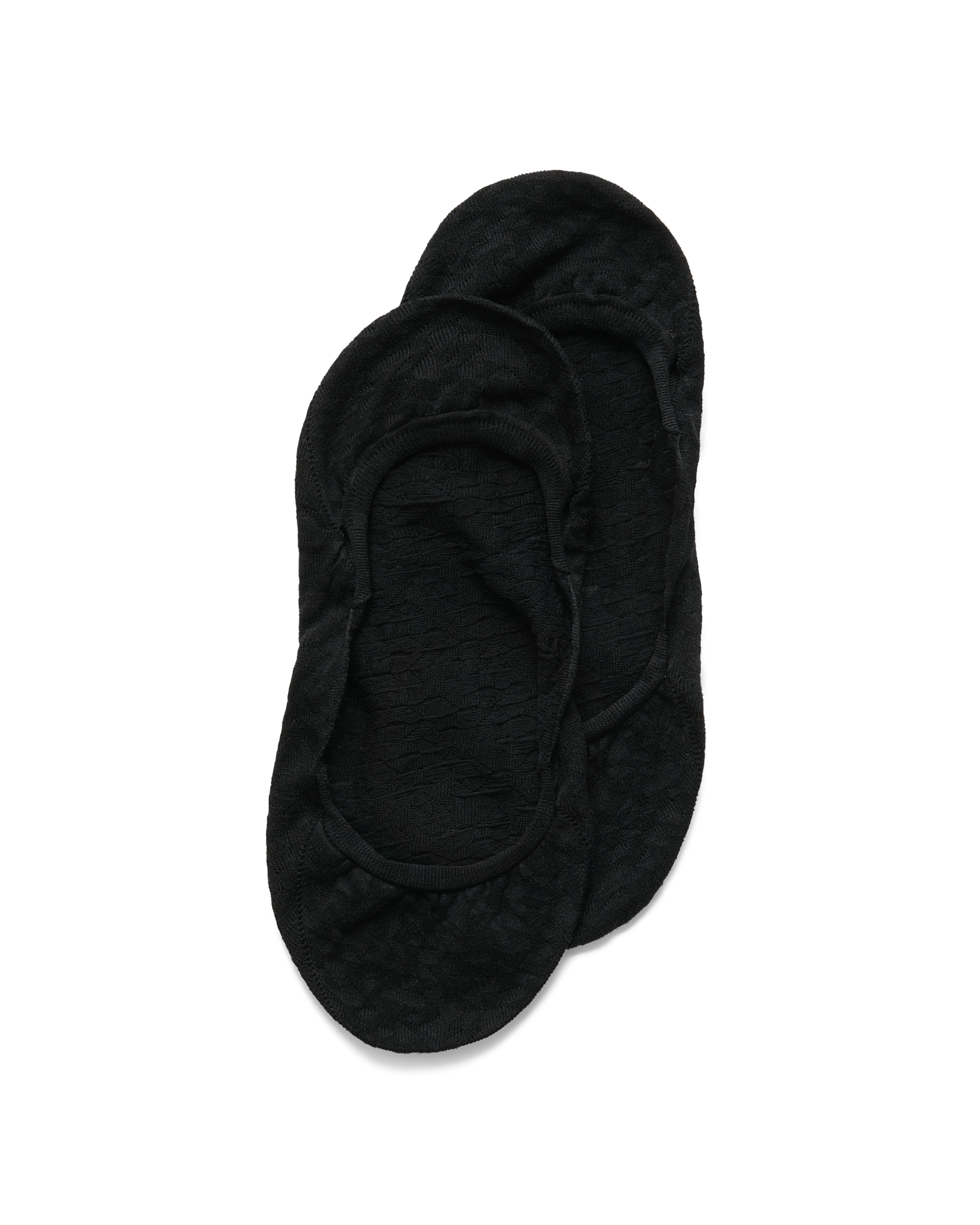 Women's ECCO® Classic Footies (2-Pack) - Black - Detail-1