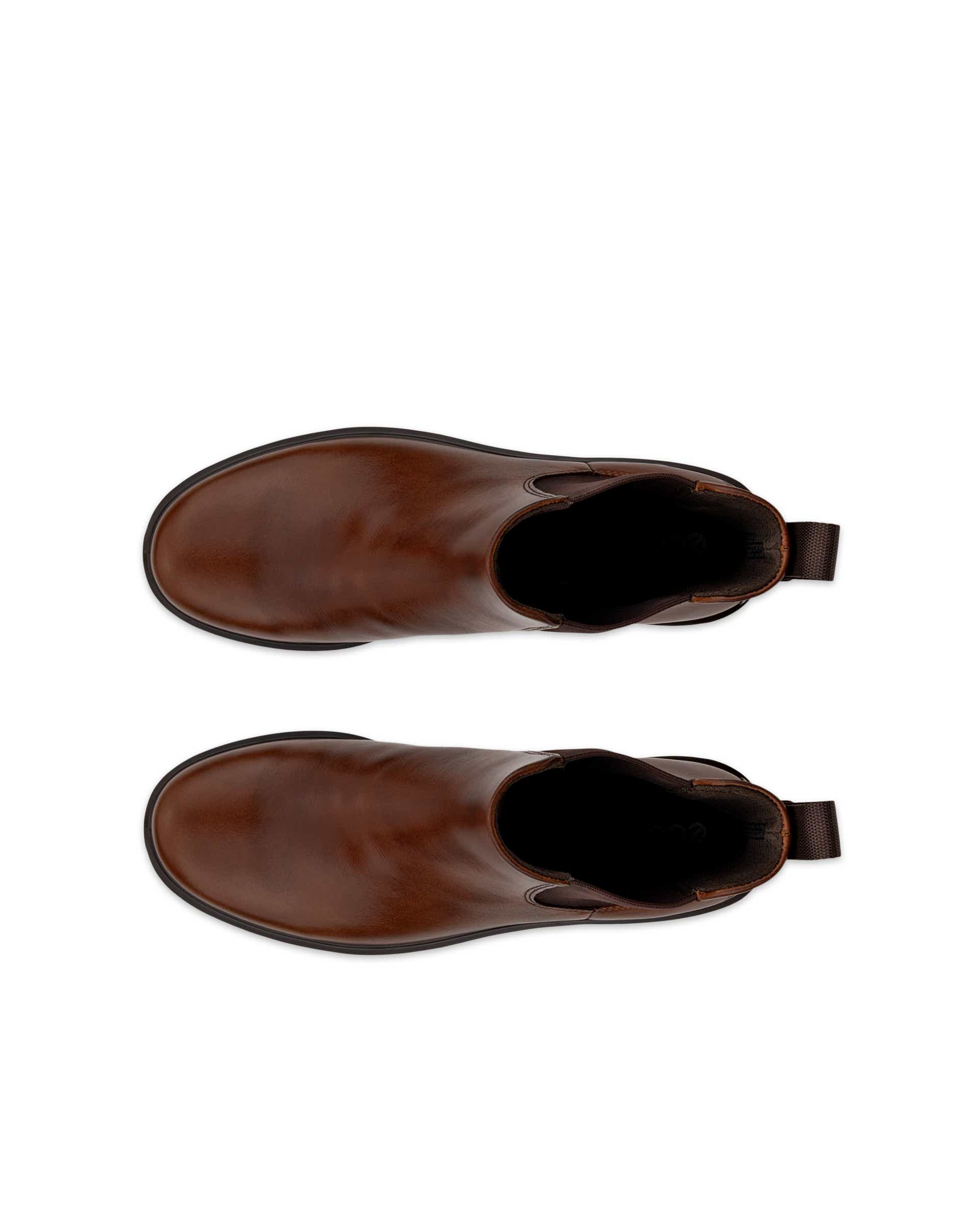 Women's ECCO® Metropole Vienna Leather Chelsea Boot - Brown - Top left pair