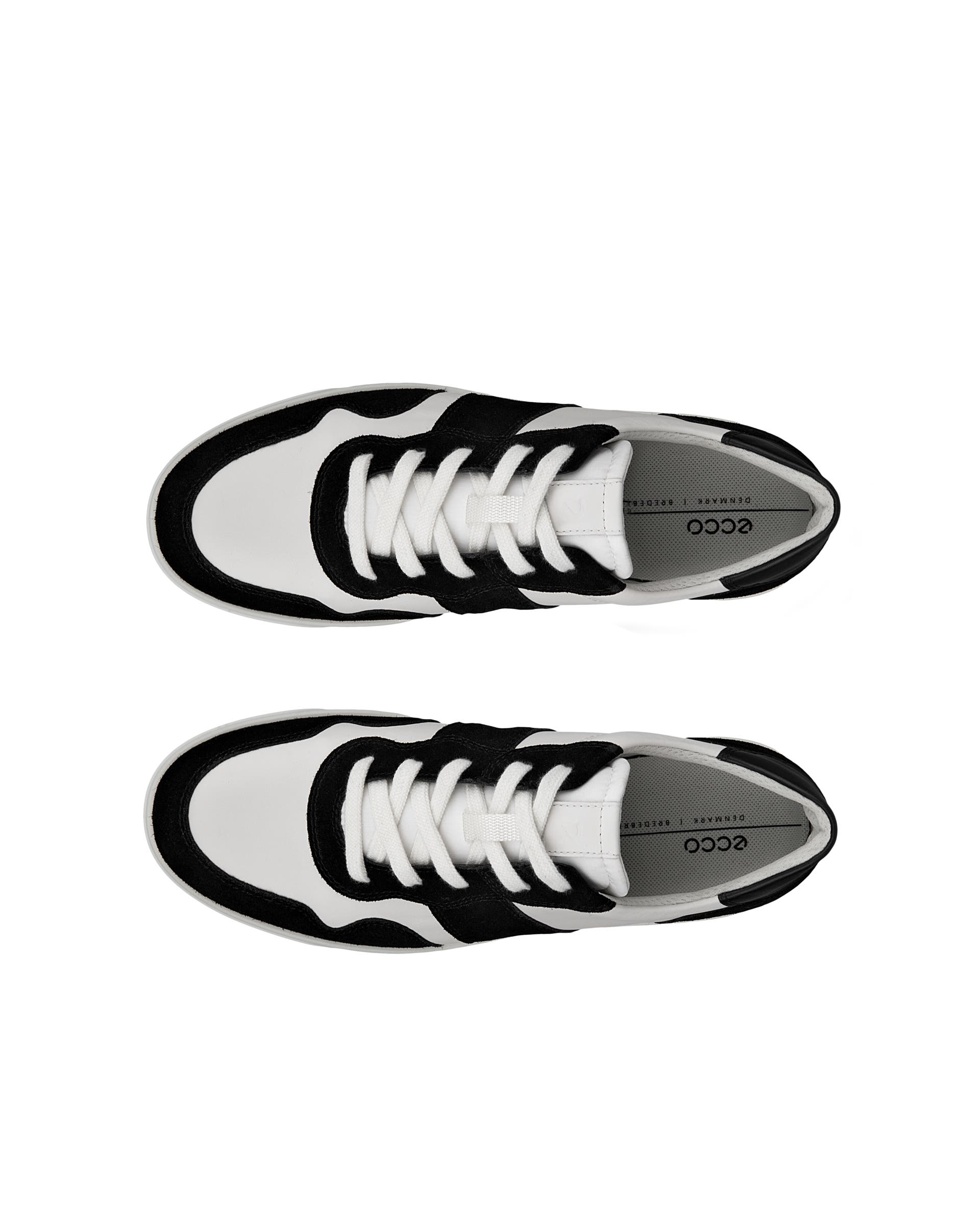 ECCO® Street Lite sneakers i ruskind til damer - Sort - Top left pair