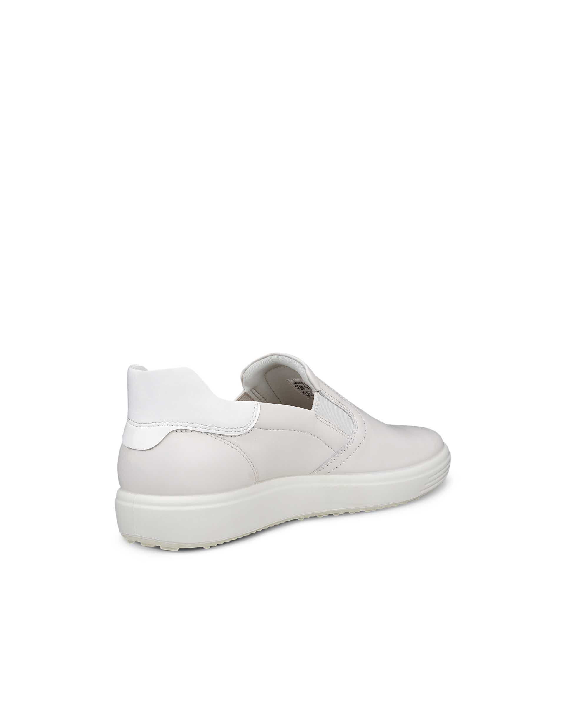 Ténis couro mulher ECCO® Soft 7 - Branco - Back