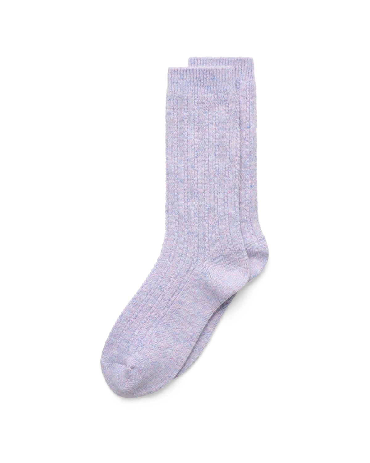ECCO Hygge Cable Knit Mid-Cut — Purple