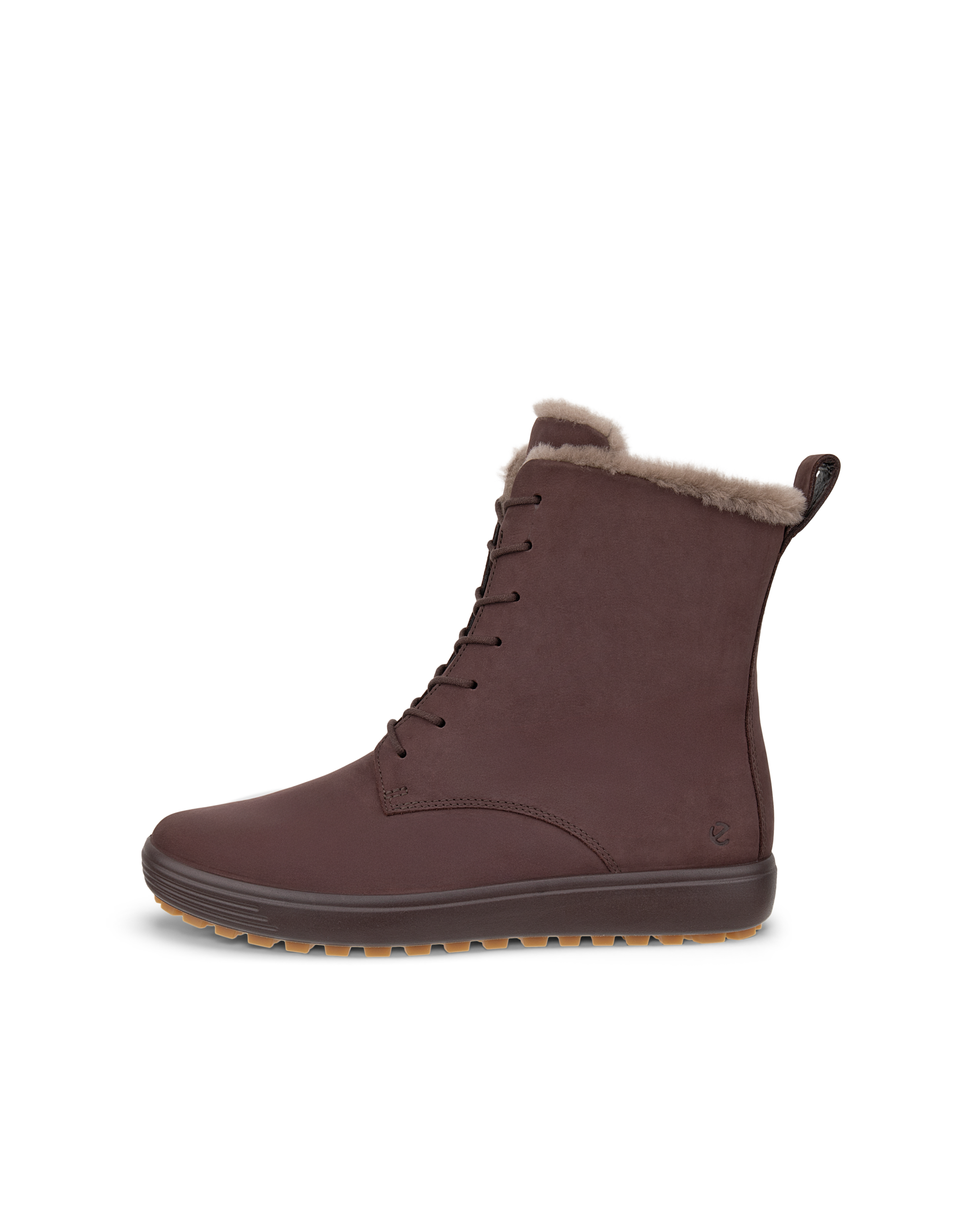 Naisten ECCO® Soft 7 Tred nupukkinahkaiset nilkkurit - Ruskea - Outside