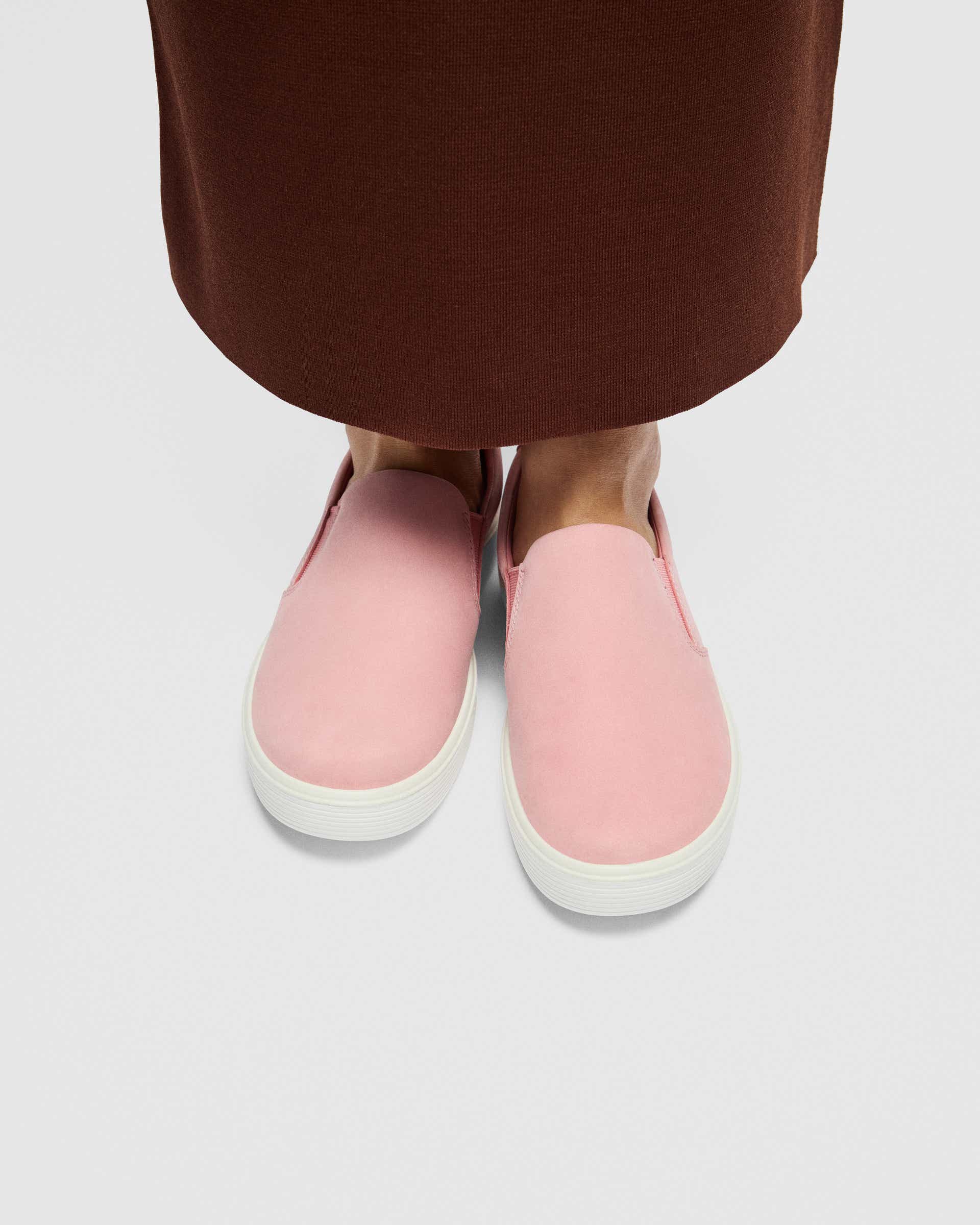 ECCO® Soft 60 Damen Sneaker aus Nubukleder - Rosa - Lifestyle image-1