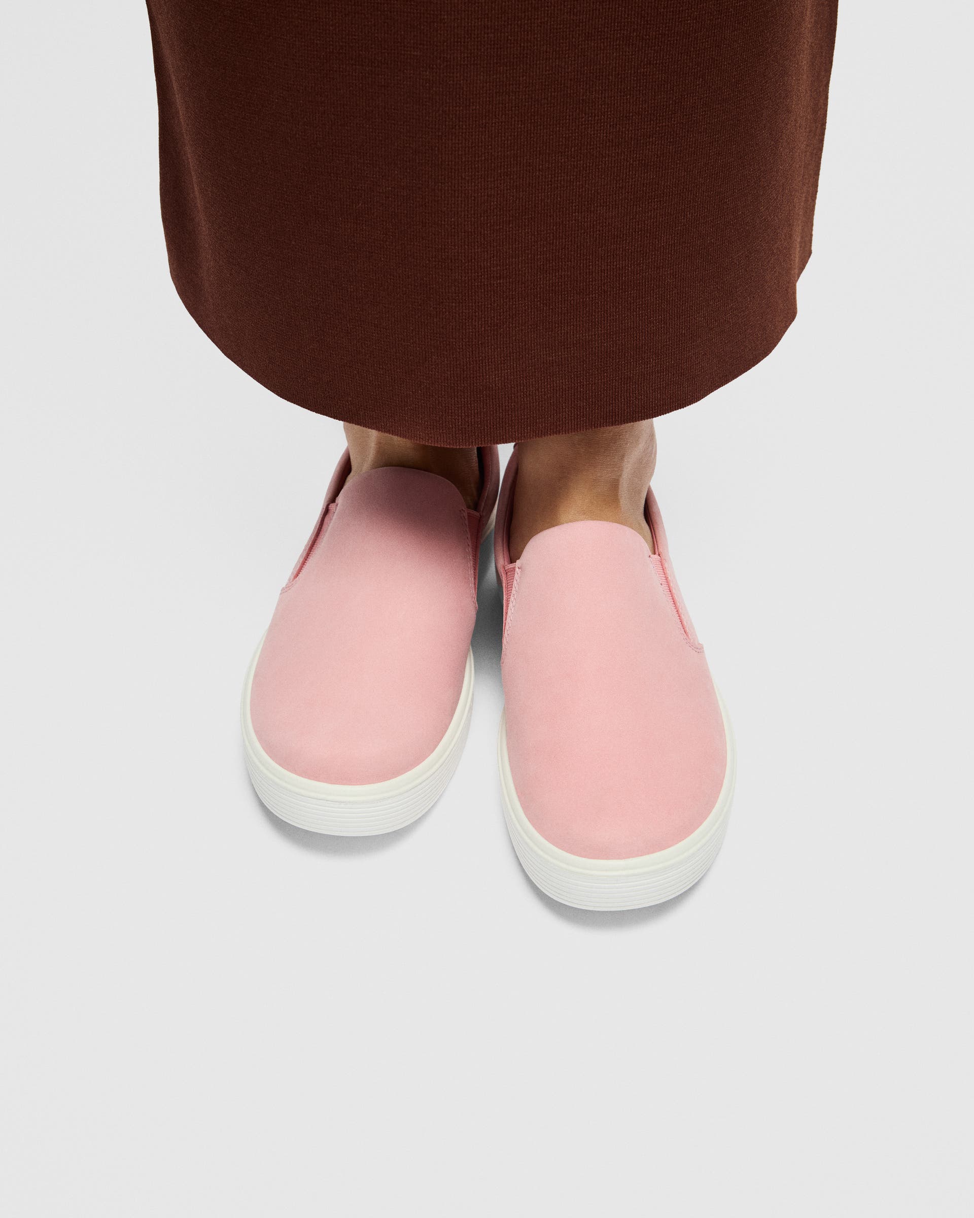 ECCO® Soft 60 Damen Sneaker aus Nubukleder - Rosa - Lifestyle image-1