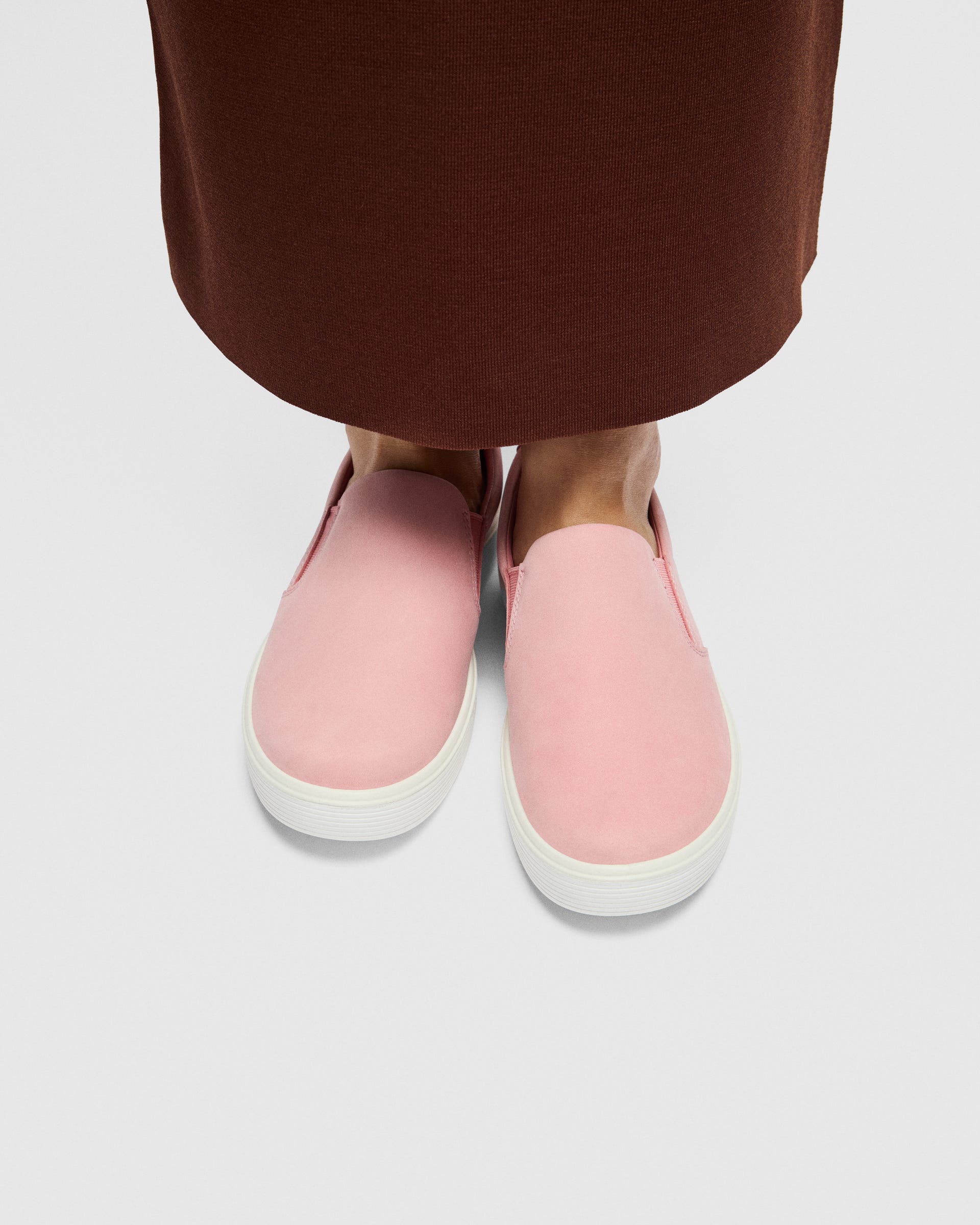 ECCO® Soft 60 Damen Sneaker aus Nubukleder - Rosa - Lifestyle image-1