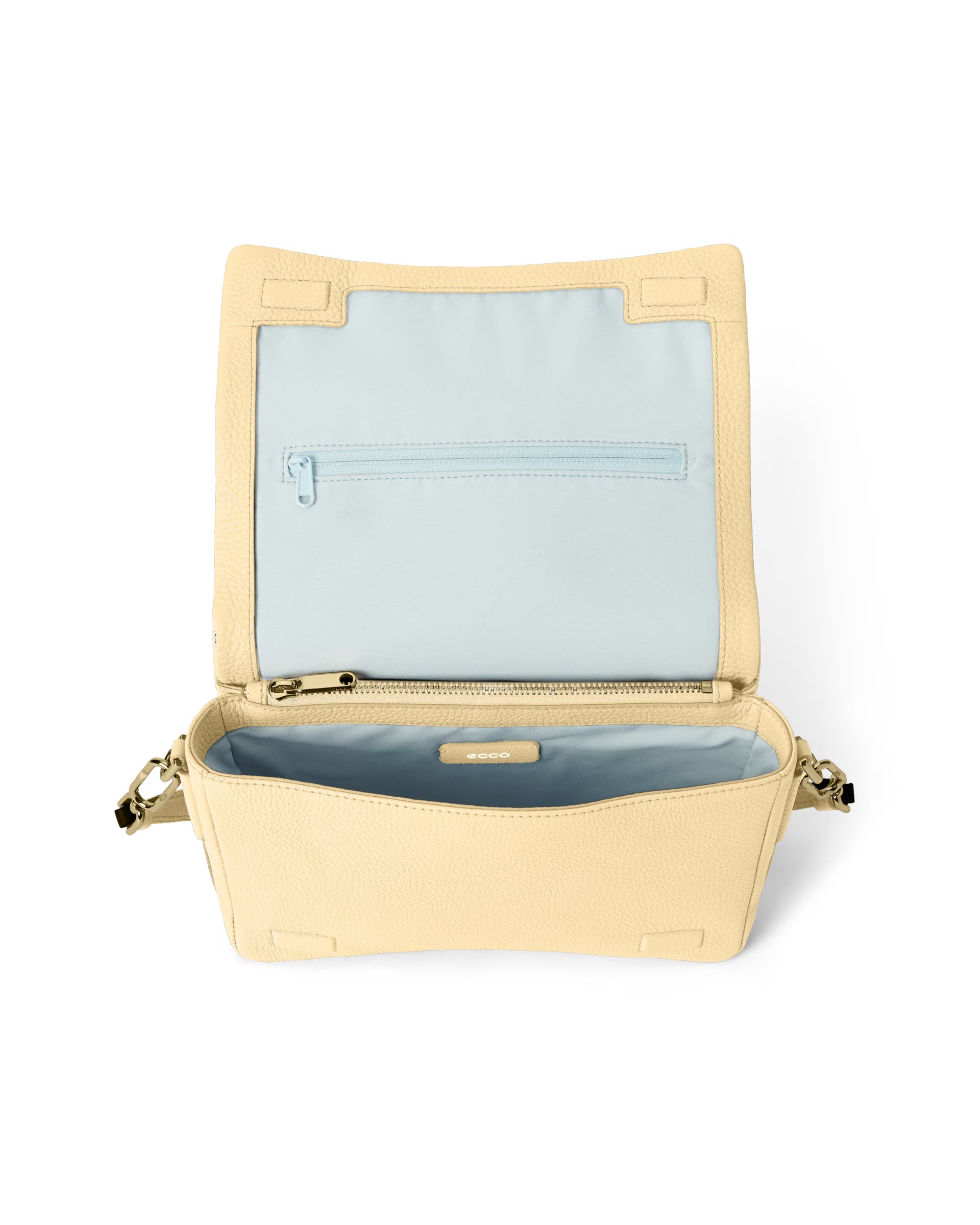 ECCO® Pinch Umhängetasche aus Leder - Gelb - Inside