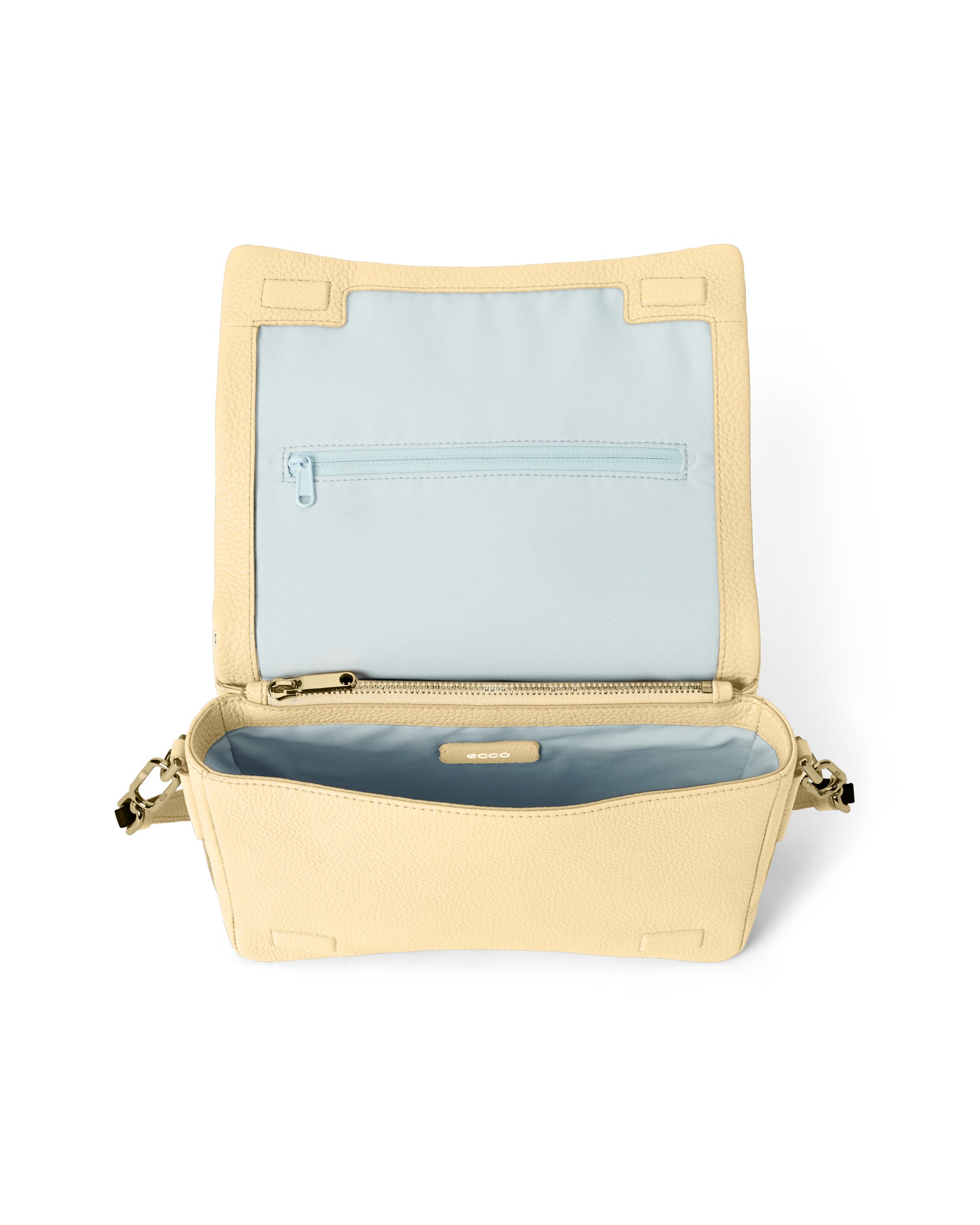 ECCO® Pinch Umhängetasche aus Leder - Gelb - Inside