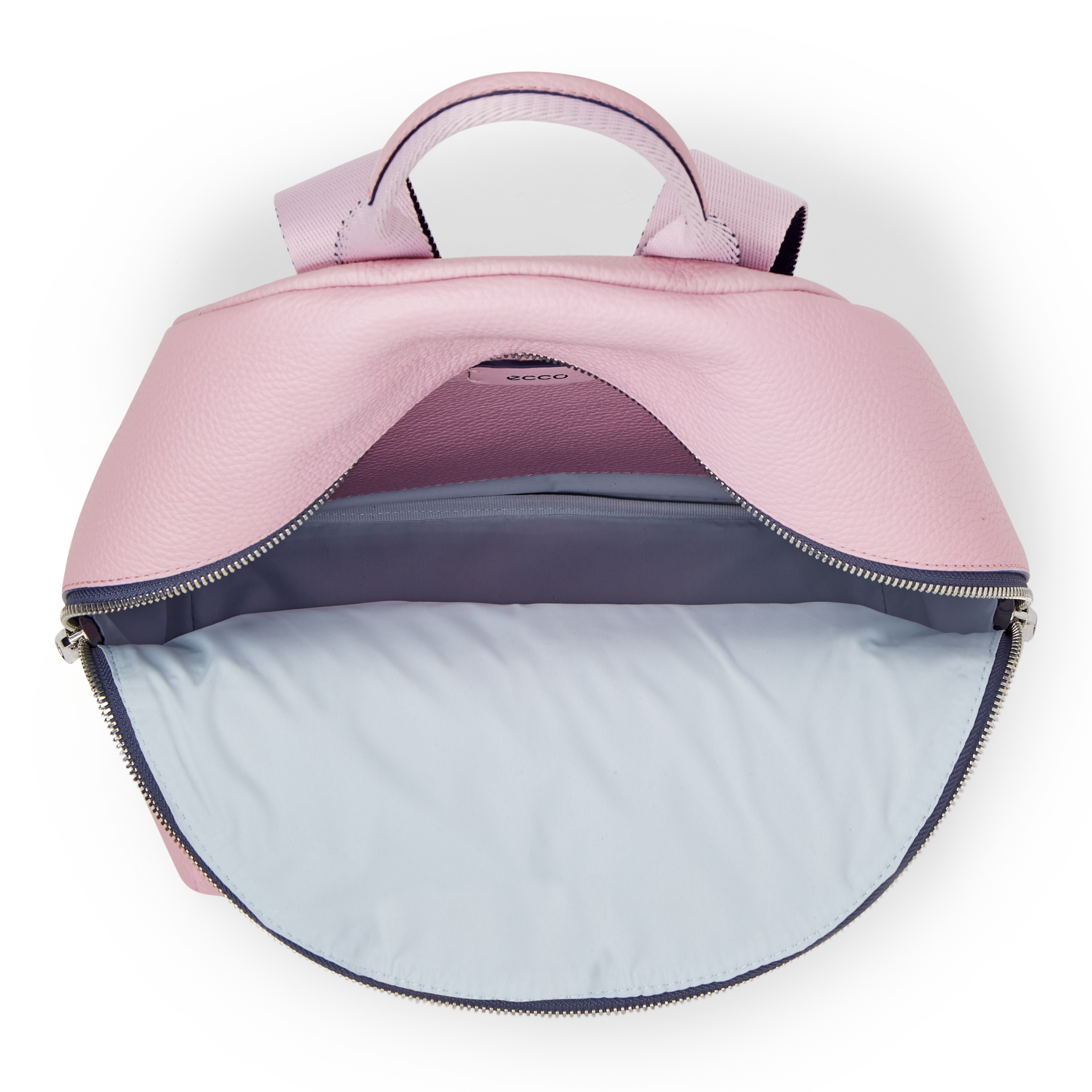 ECCO® Round Pack Small Leather Small Backpack | Pink display picture 3