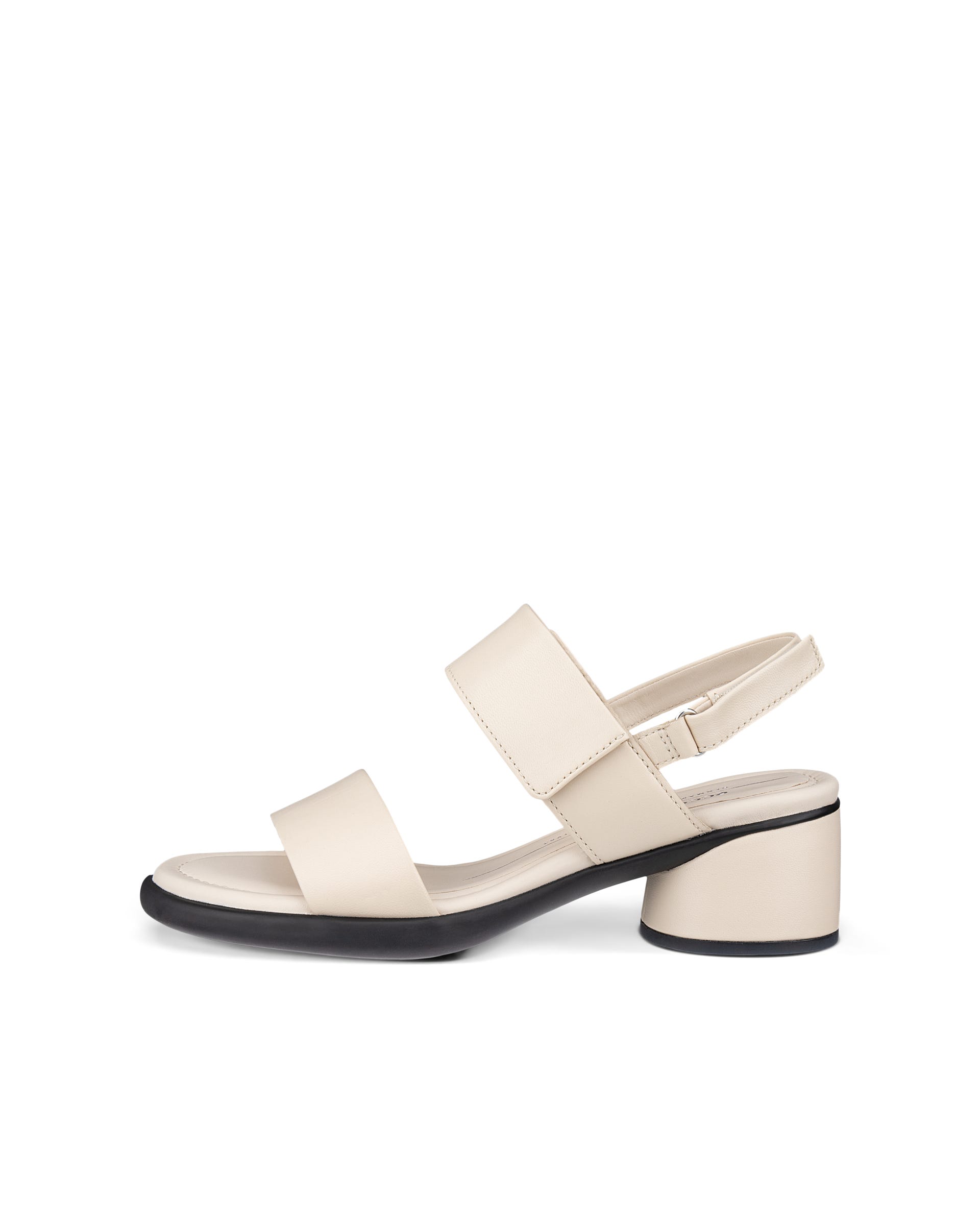 Sandálias salto couro mulher ECCO® Sculpted Sandal LX 35 - Bege - Outside