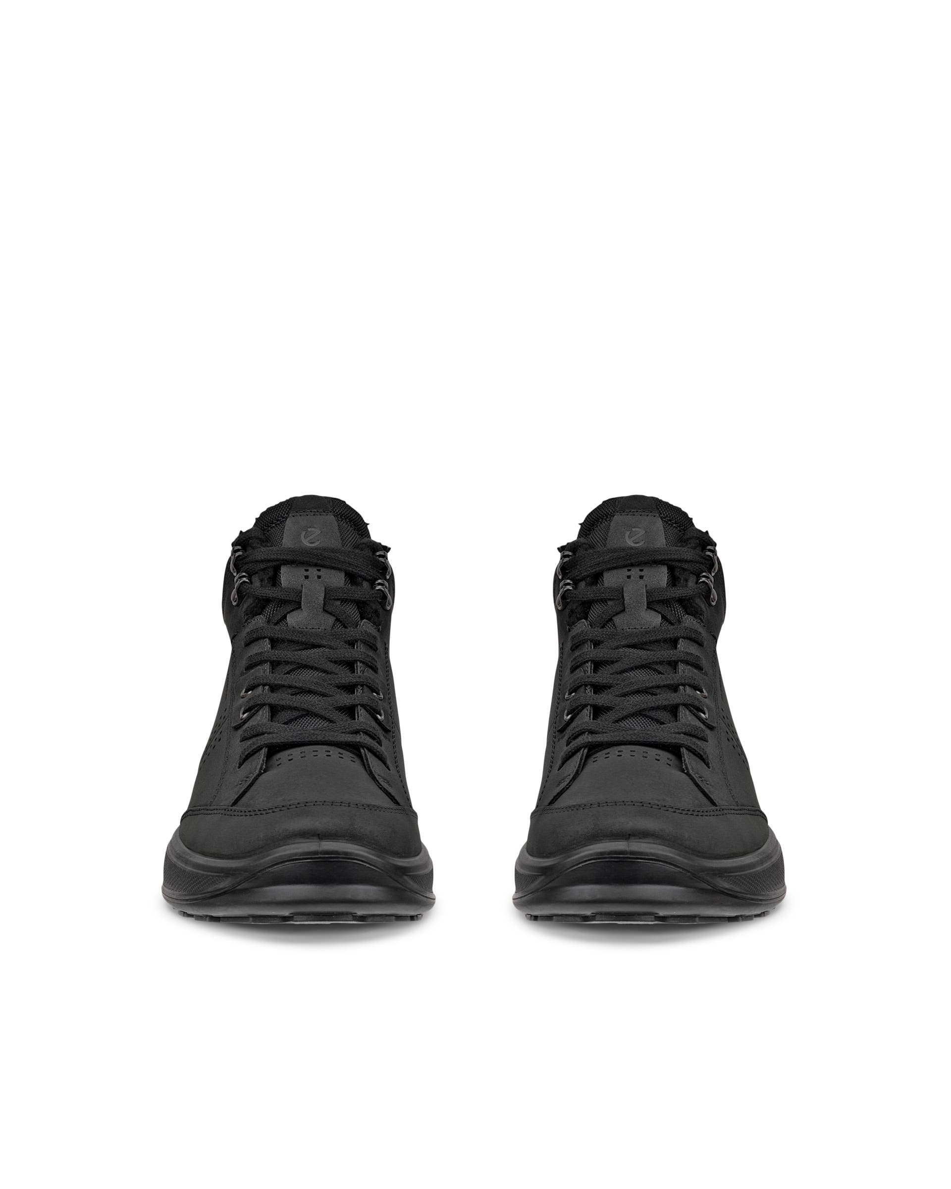 ECCO Byway 2.0 bottes mi-hautes de pluie en nubuck pour hommes - Noir - Front pair