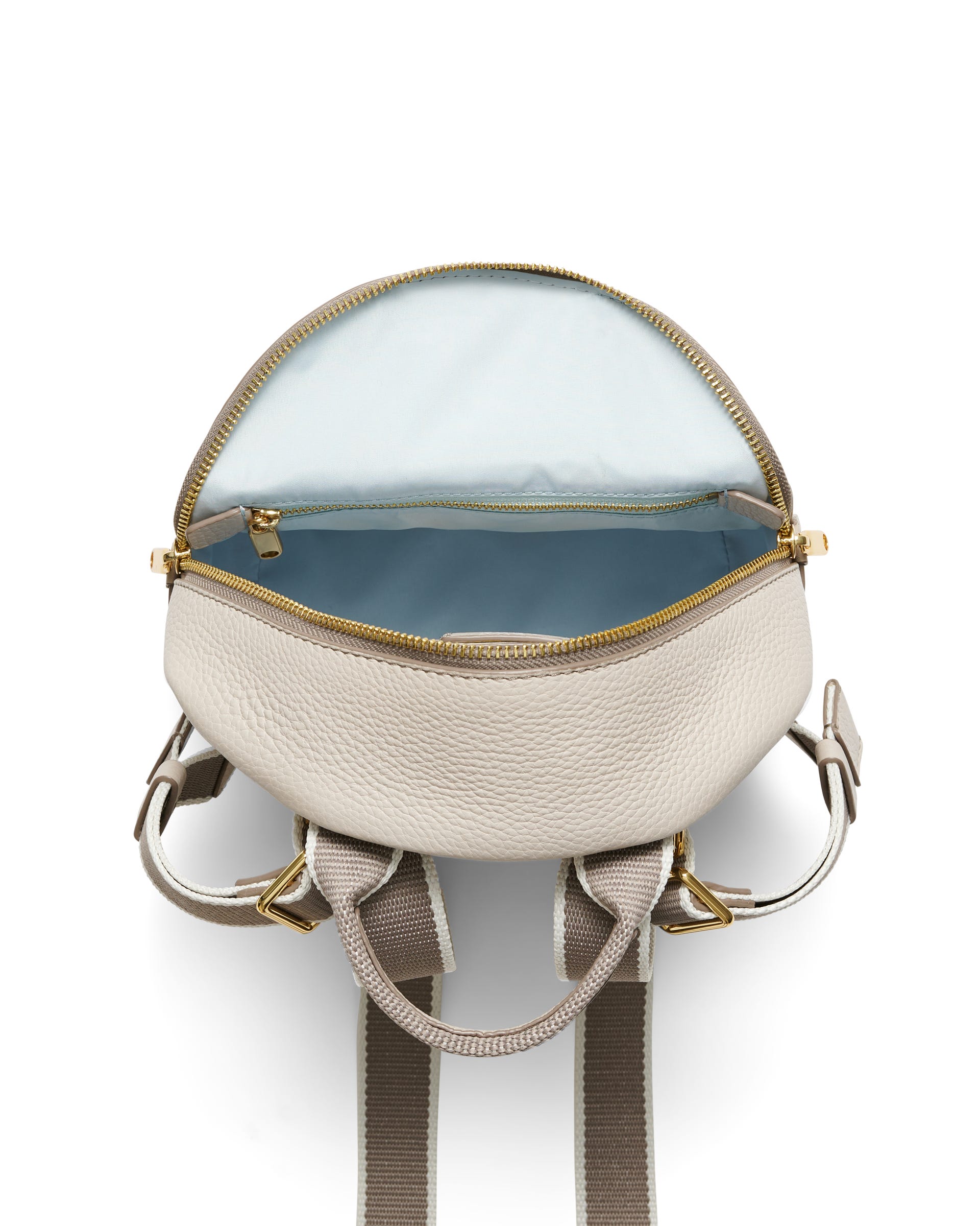 ecco リュック　レザー　ベージュ ECCO Round Pack Small Pebbled レザーバックパック | ベージュ