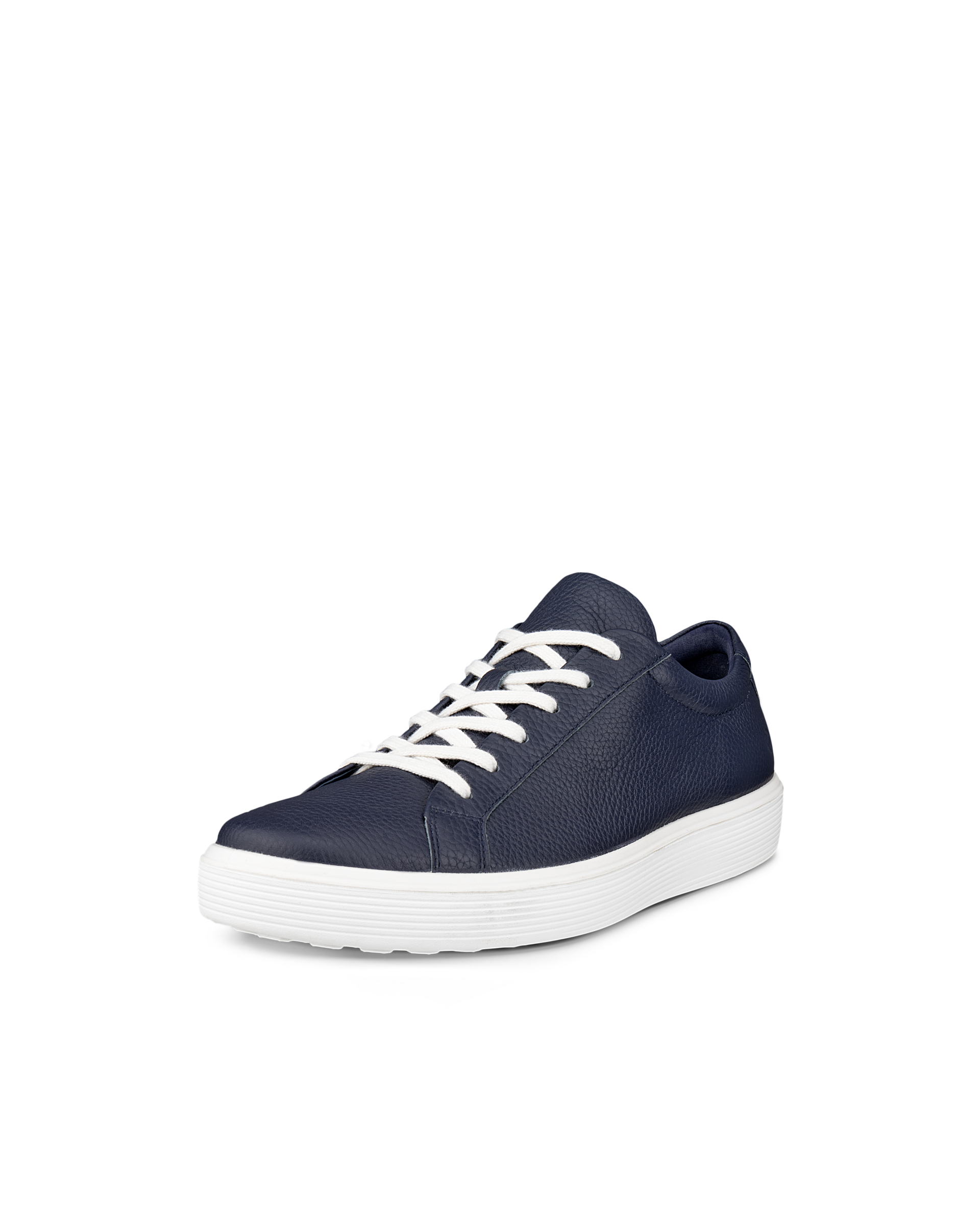 ECCO® Soft 60 baskets en cuir pour homme - Bleu - Main