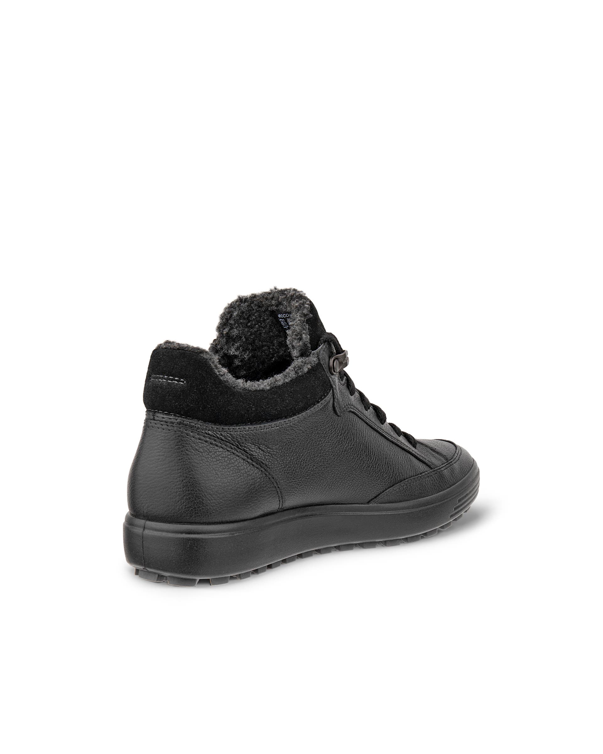ECCO® Soft 7 Tred Halvhög känga i nubuck med Gore-Tex dam - Svart - Back