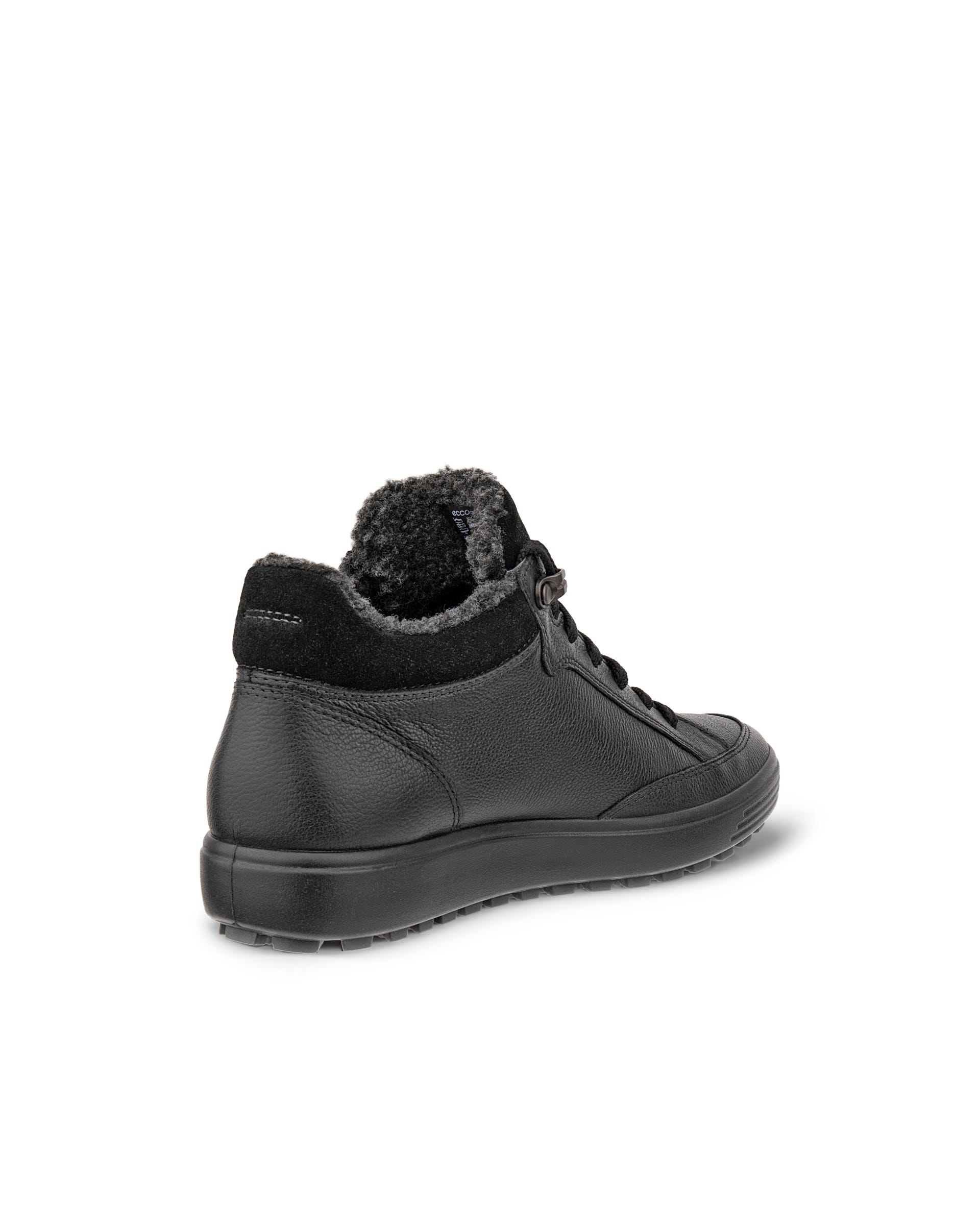 ECCO® Soft 7 Tred Halvhög känga i nubuck med Gore-Tex dam - Svart - Back