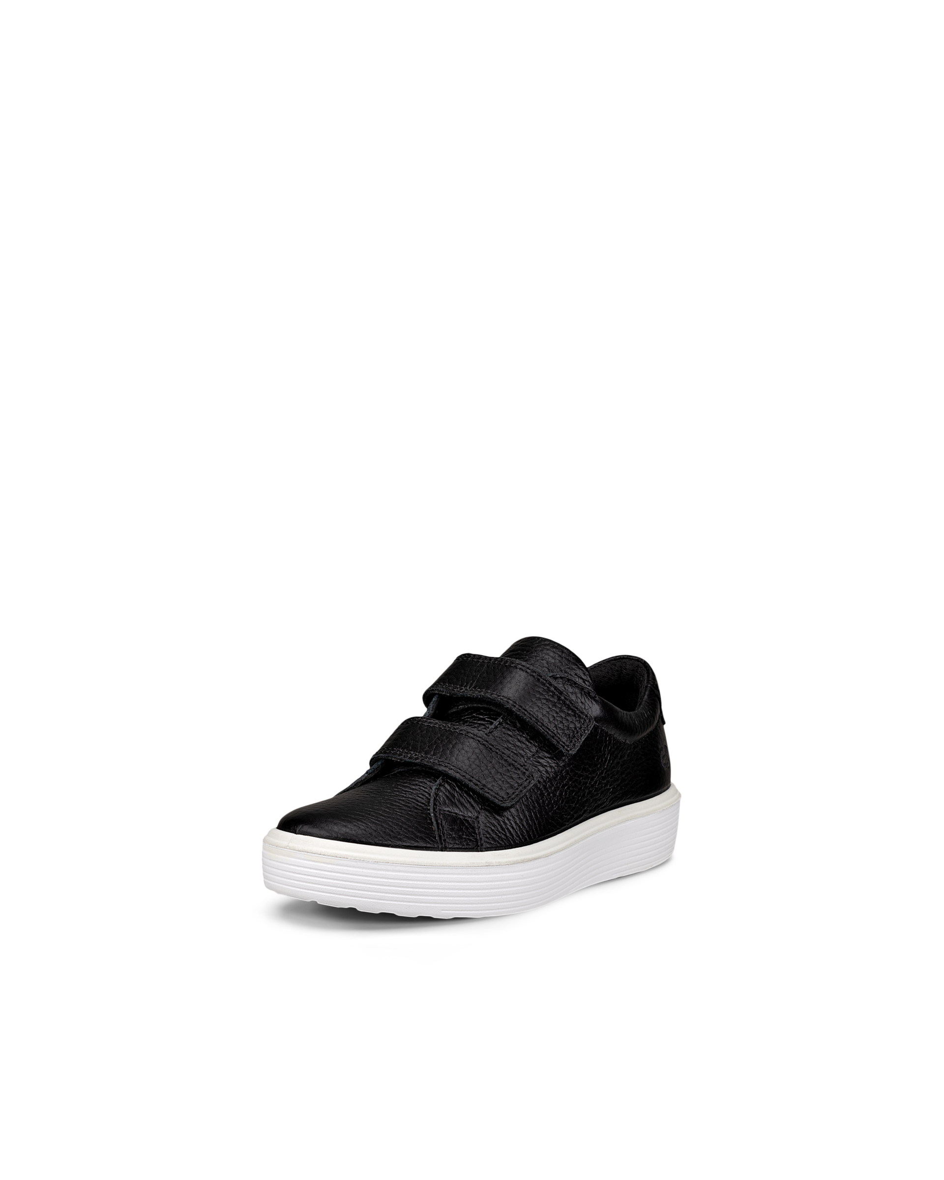 Kids' ECCO® Soft 60 Leather Two-Strap Sneaker - Black - Main