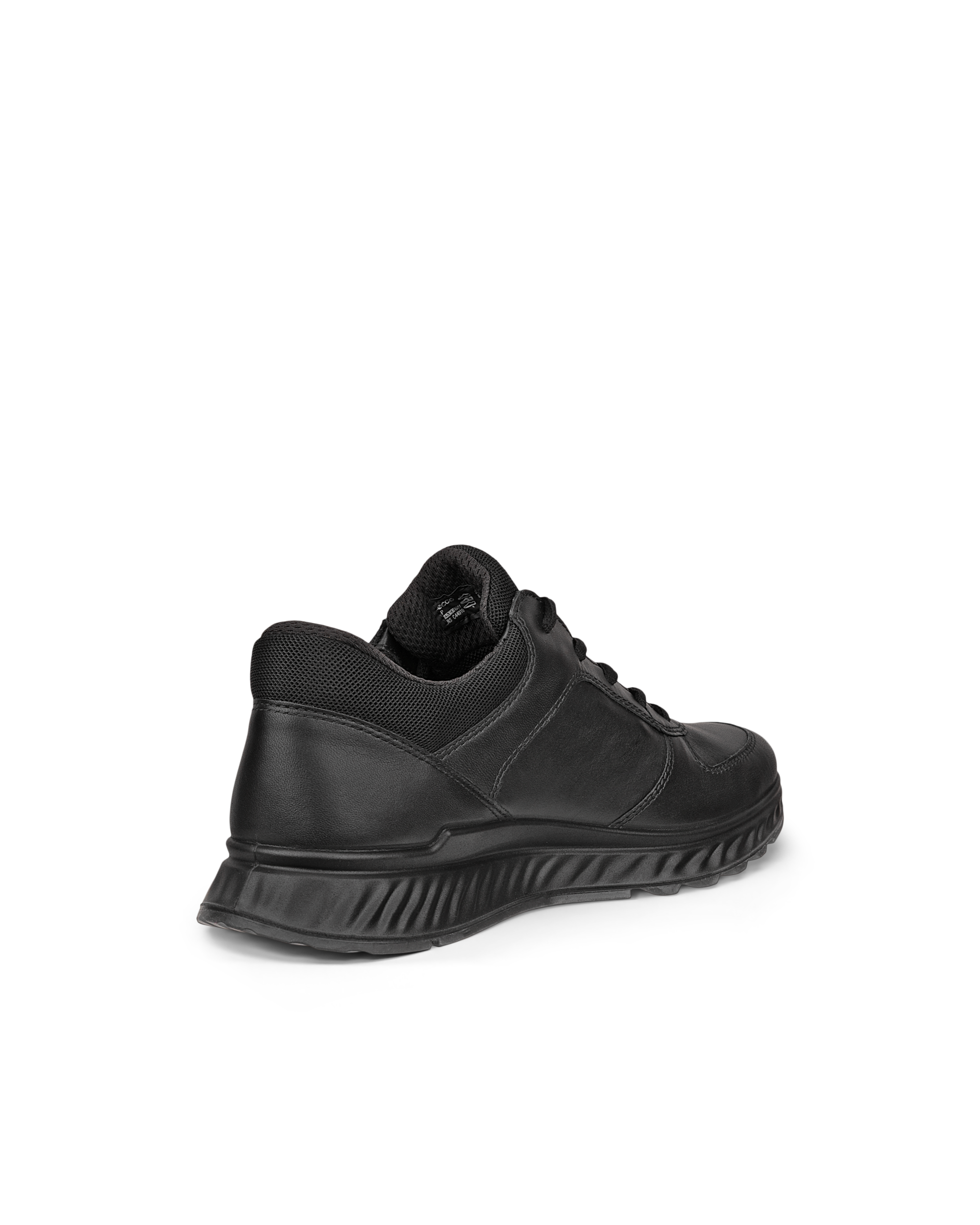 ECCO® Exostride Dames leren Gore-Tex sneaker - Zwart - Back