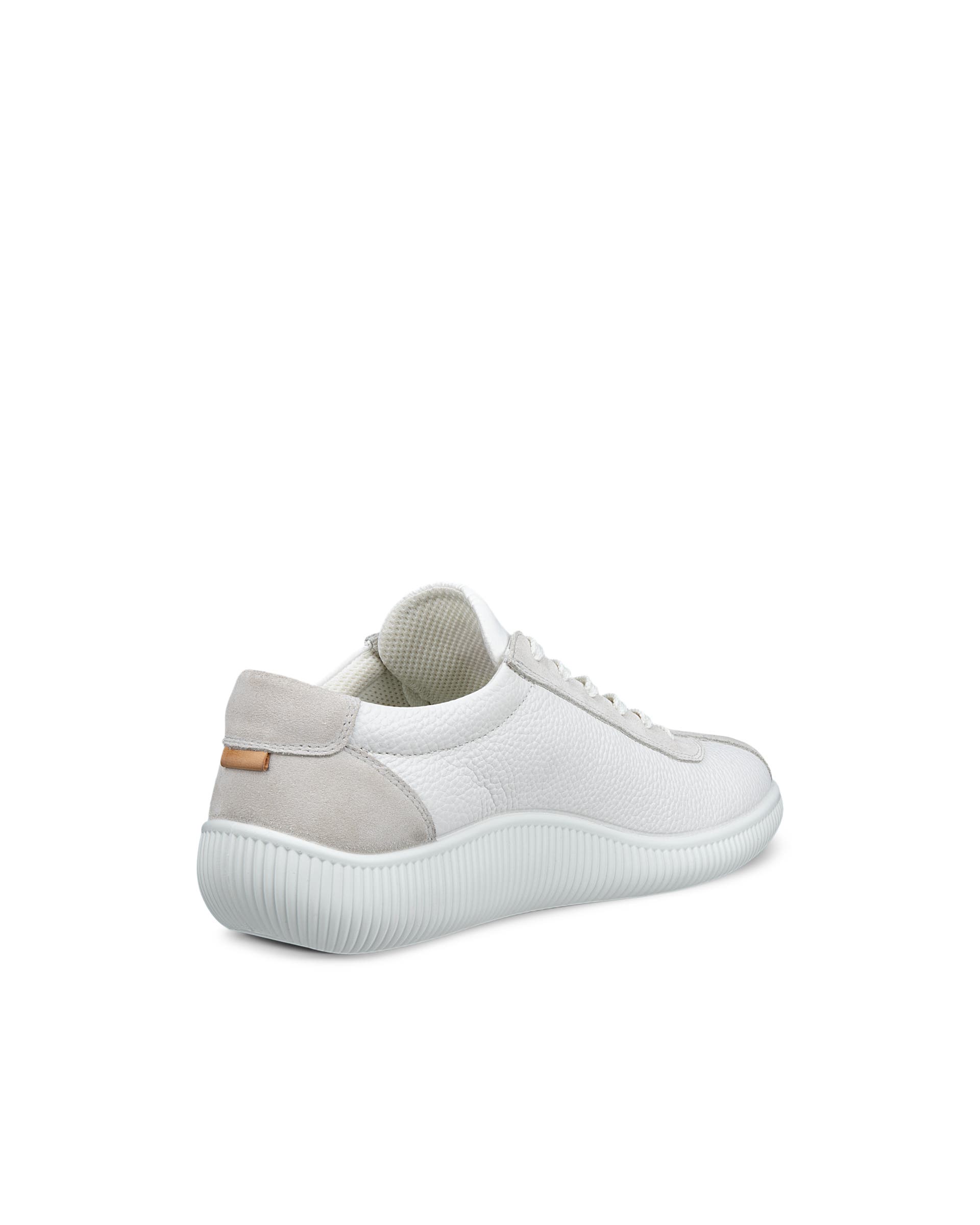 ECCO soft zero MEN メンズ レザースニーカー - ホワイト - Back