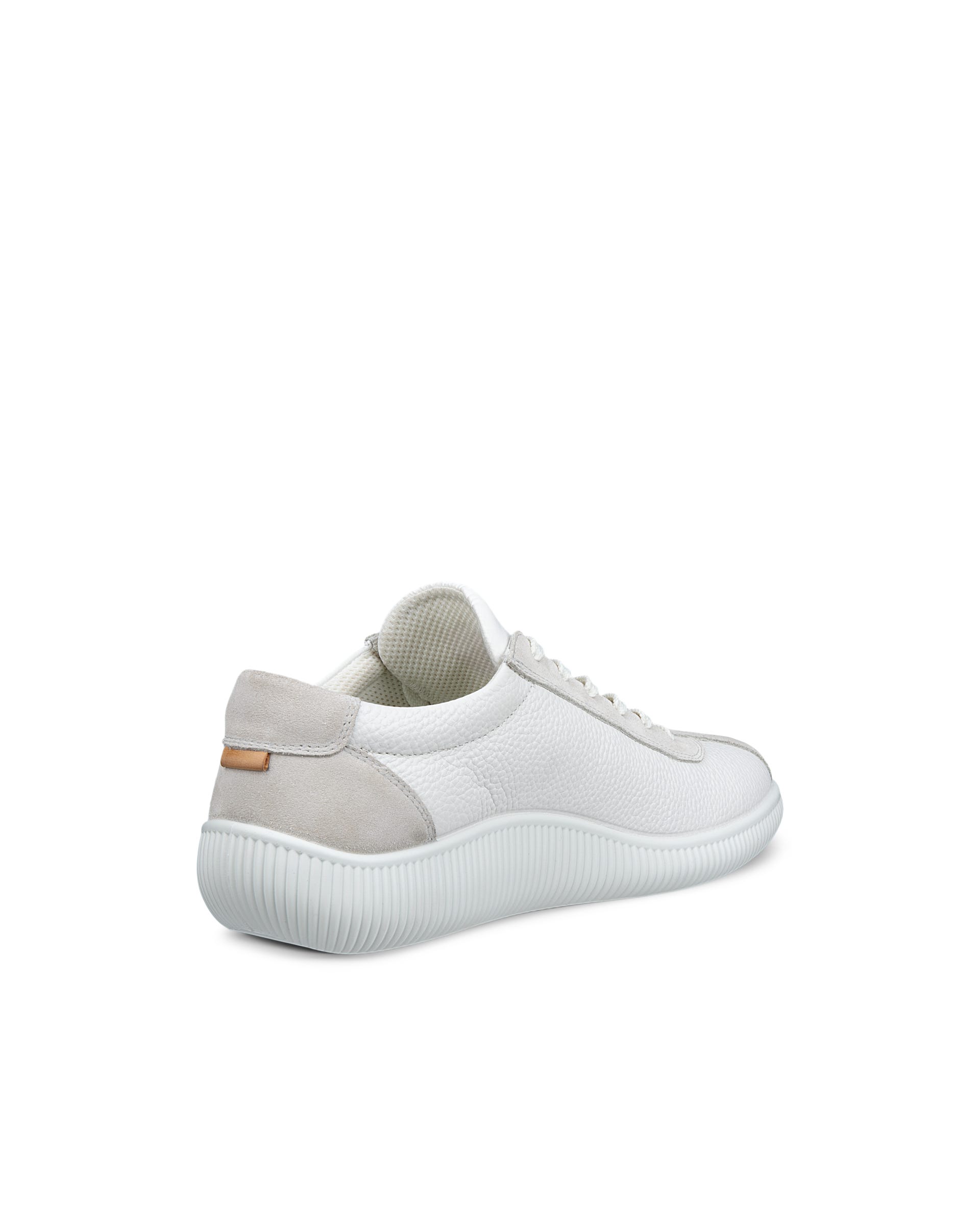 ECCO soft zero MEN メンズ レザースニーカー - ホワイト - Back