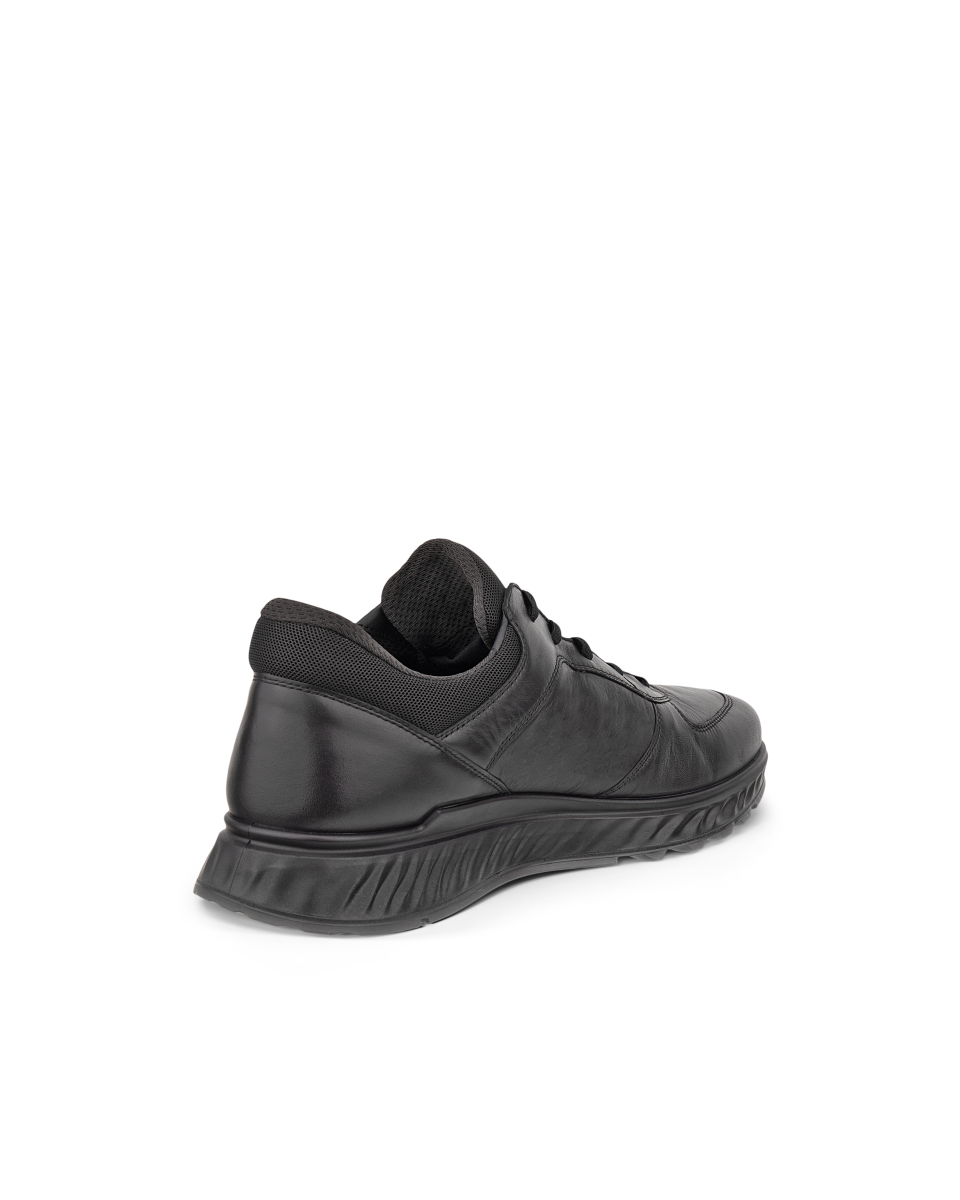 Men's ECCO® Exostride Leather Gore-Tex Outdoor Trainer - Black - Back