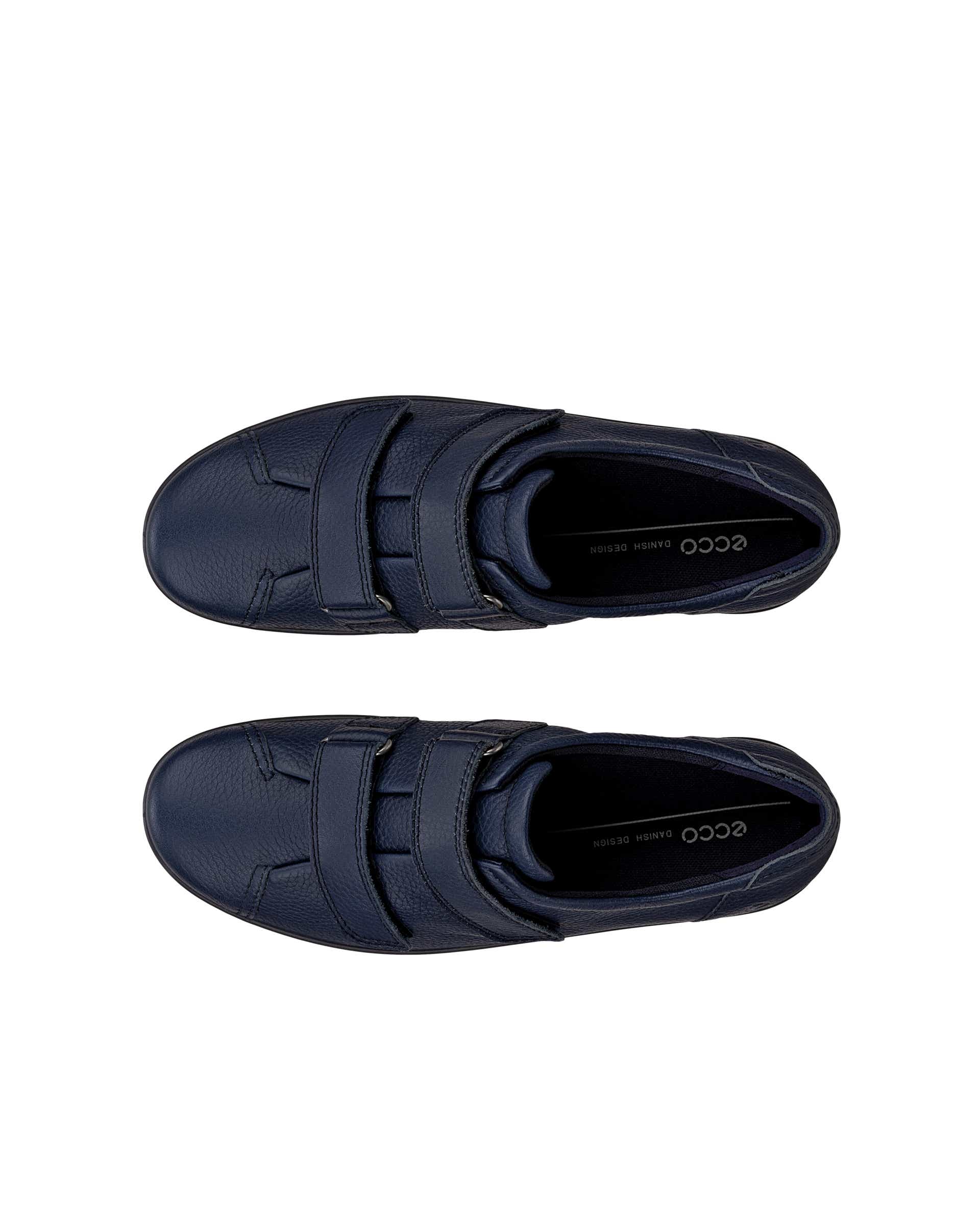 ECCO® Soft 2.0 Dames leren wandelschoen - Blauw - Top left pair