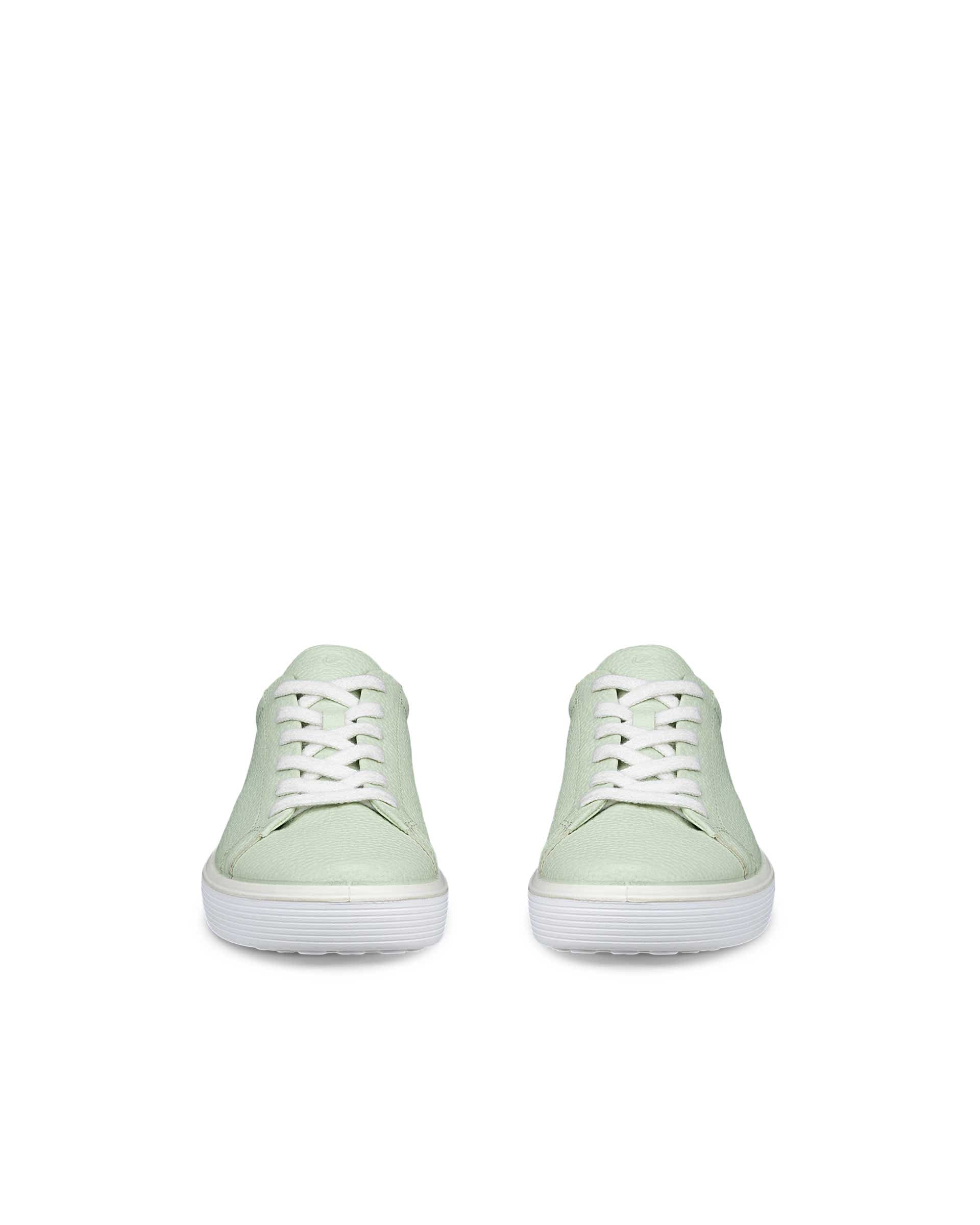 ECCO SOFT 60 WOMENS SNEAKER  ウィメンズ レザースニーカー - グリーン - Front pair