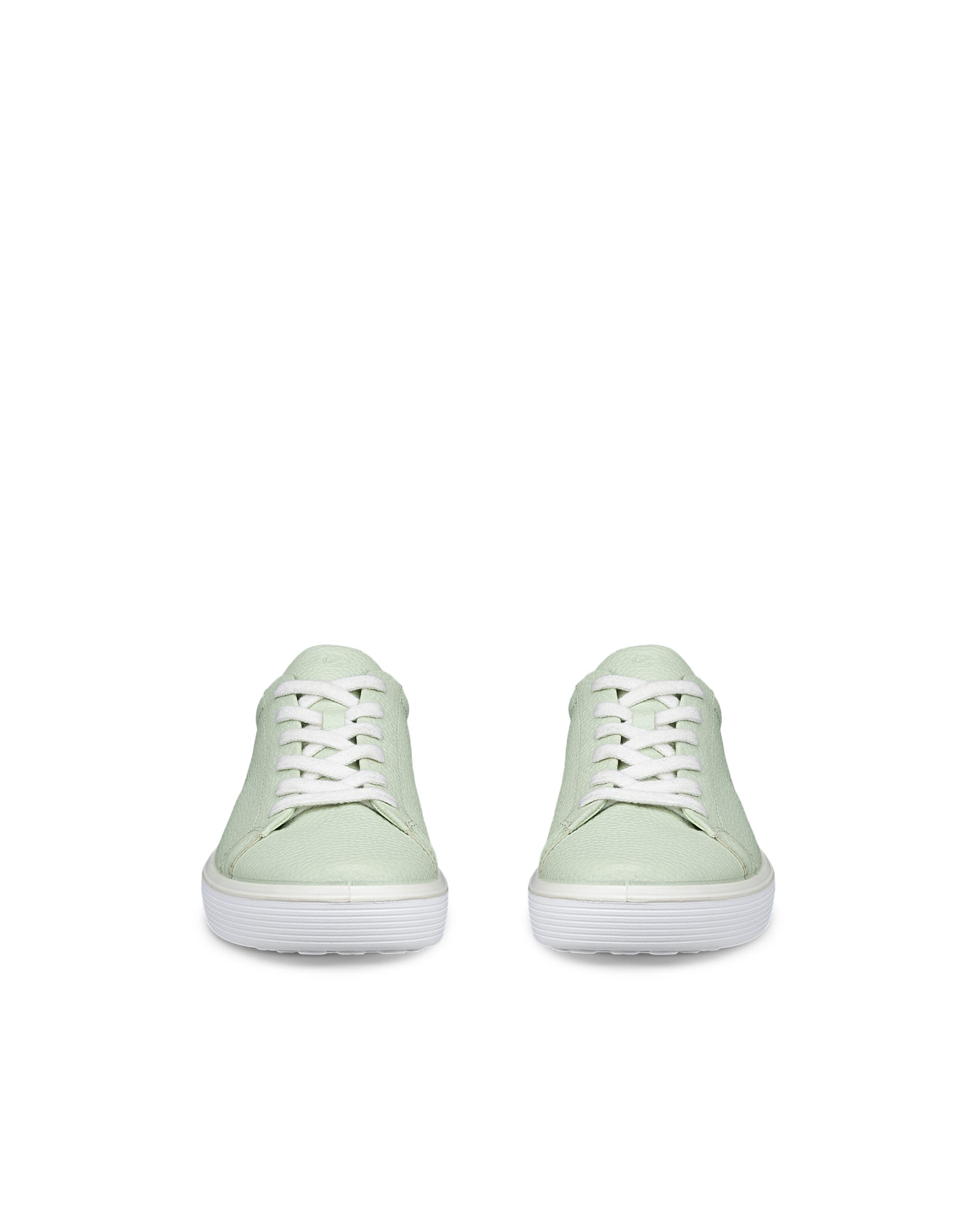 ECCO SOFT 60 WOMENS SNEAKER  ウィメンズ レザースニーカー - グリーン - Front pair