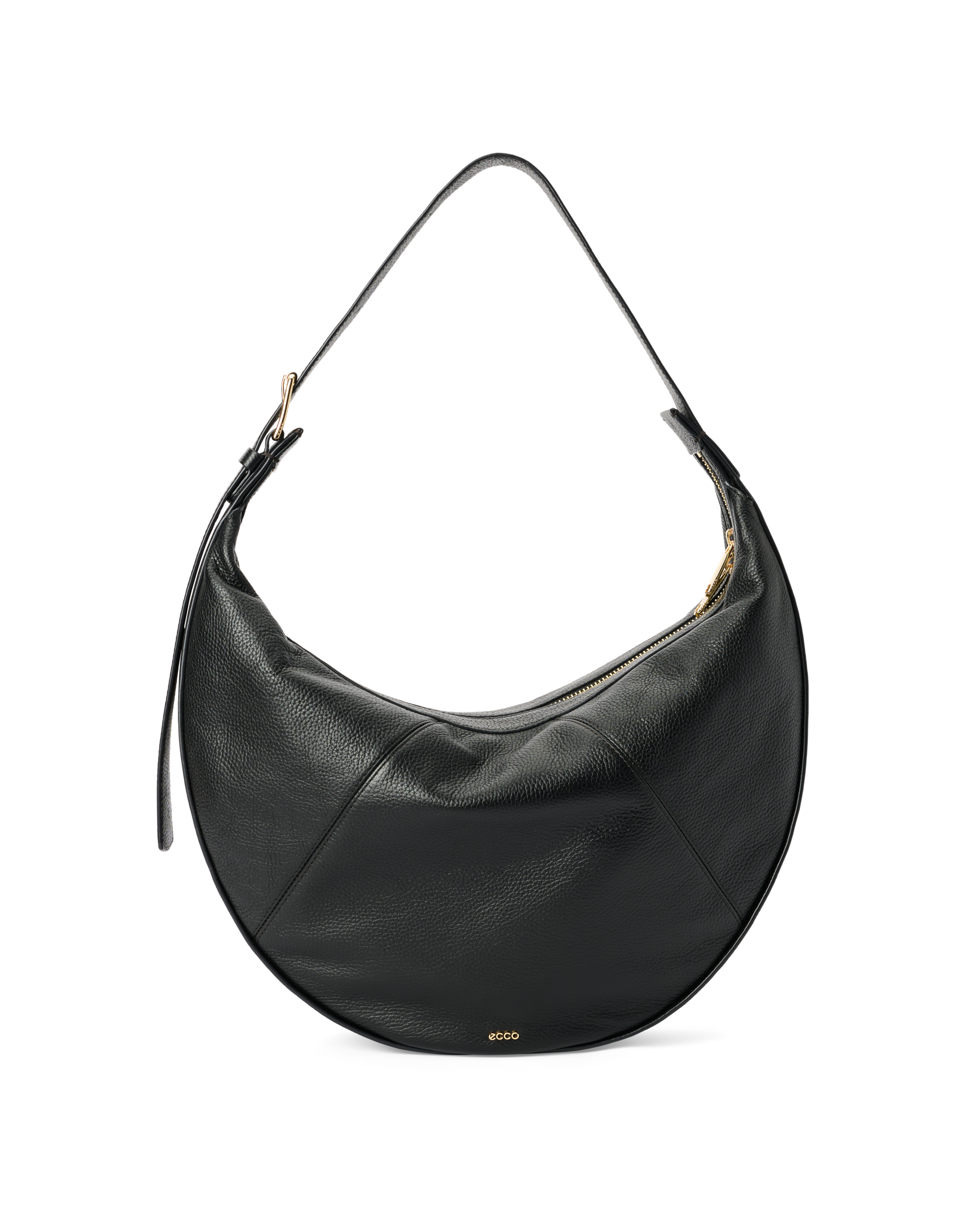 【極美品】ecco ウエストバッグ ボディーバッグ レザー シボ革 ブラック 極美品】ecco ウエストバッグ ボディーバッグ レザー シボ革