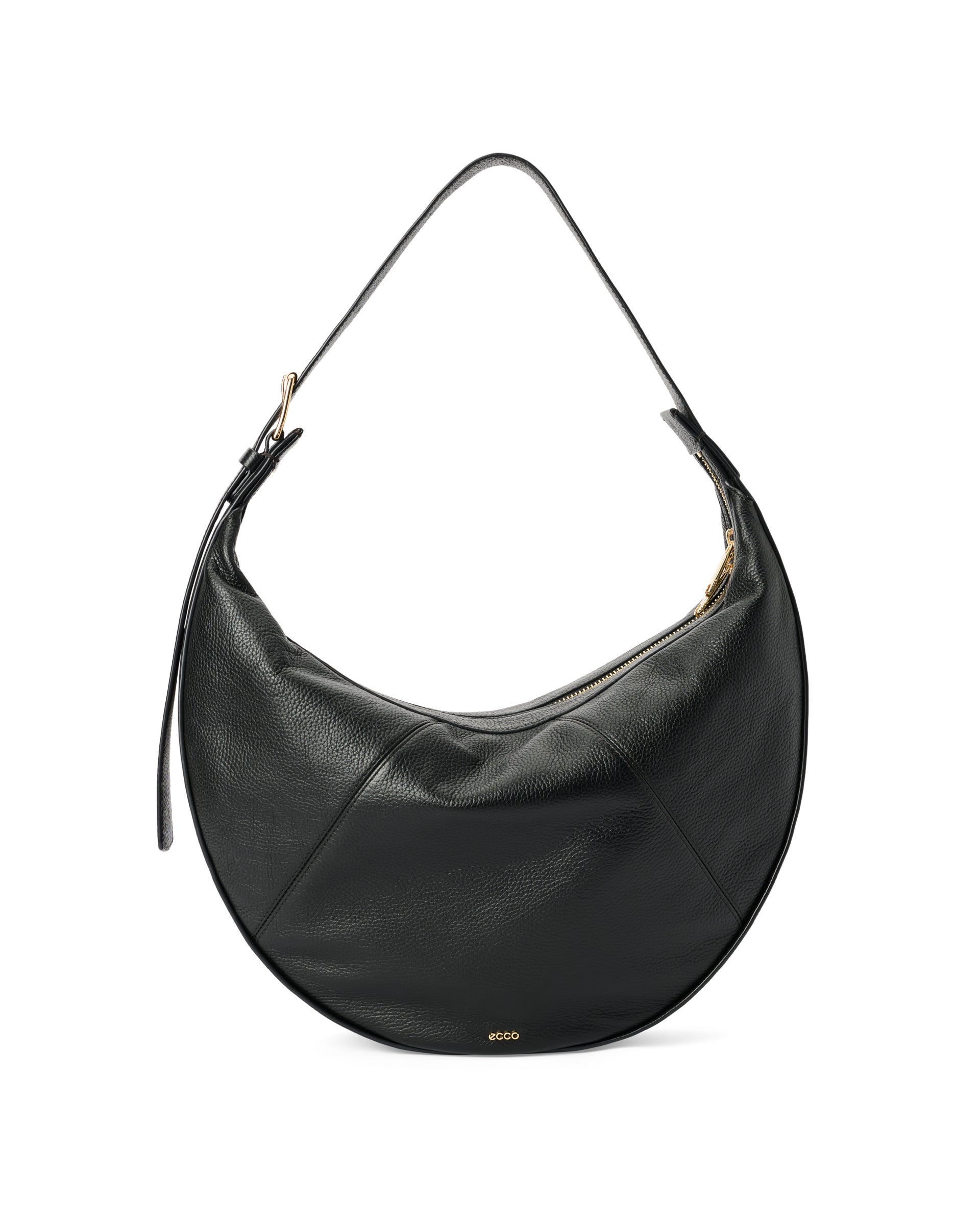ECCO® Fortune Leather Shoulder Bag - Black - Main