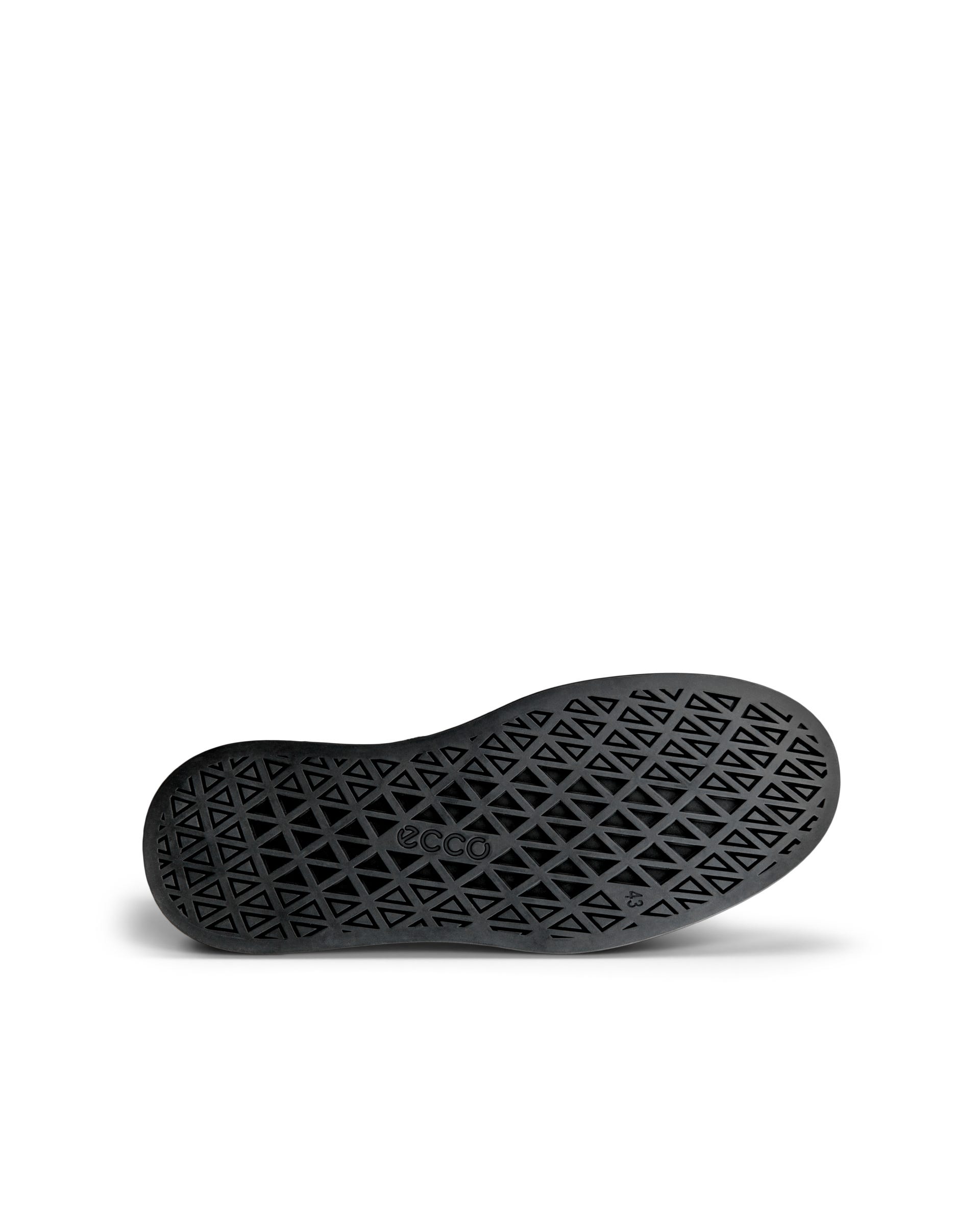 ECCO STREET ACE MENS メンズ レザースニーカー - ブラック - Sole