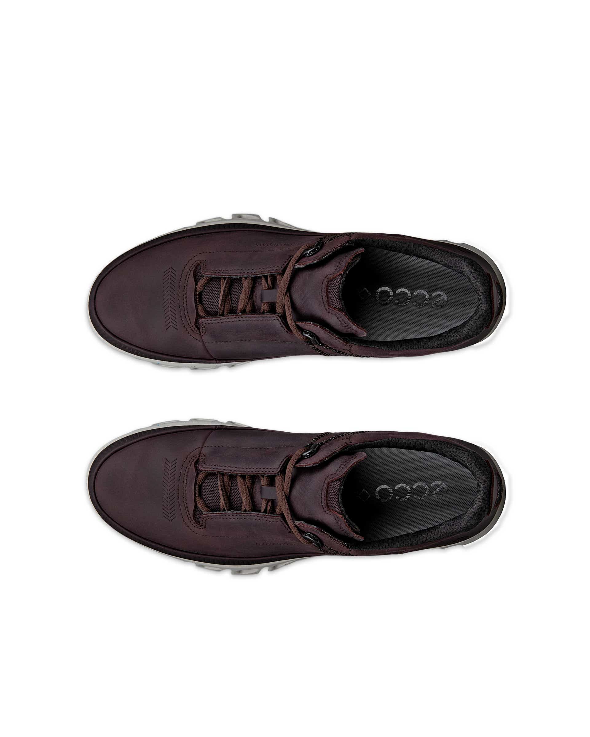 ECCO Multi Vent Low メンズ レザーGore-Texアウトドアスニーカー - ブラウン - Top left pair