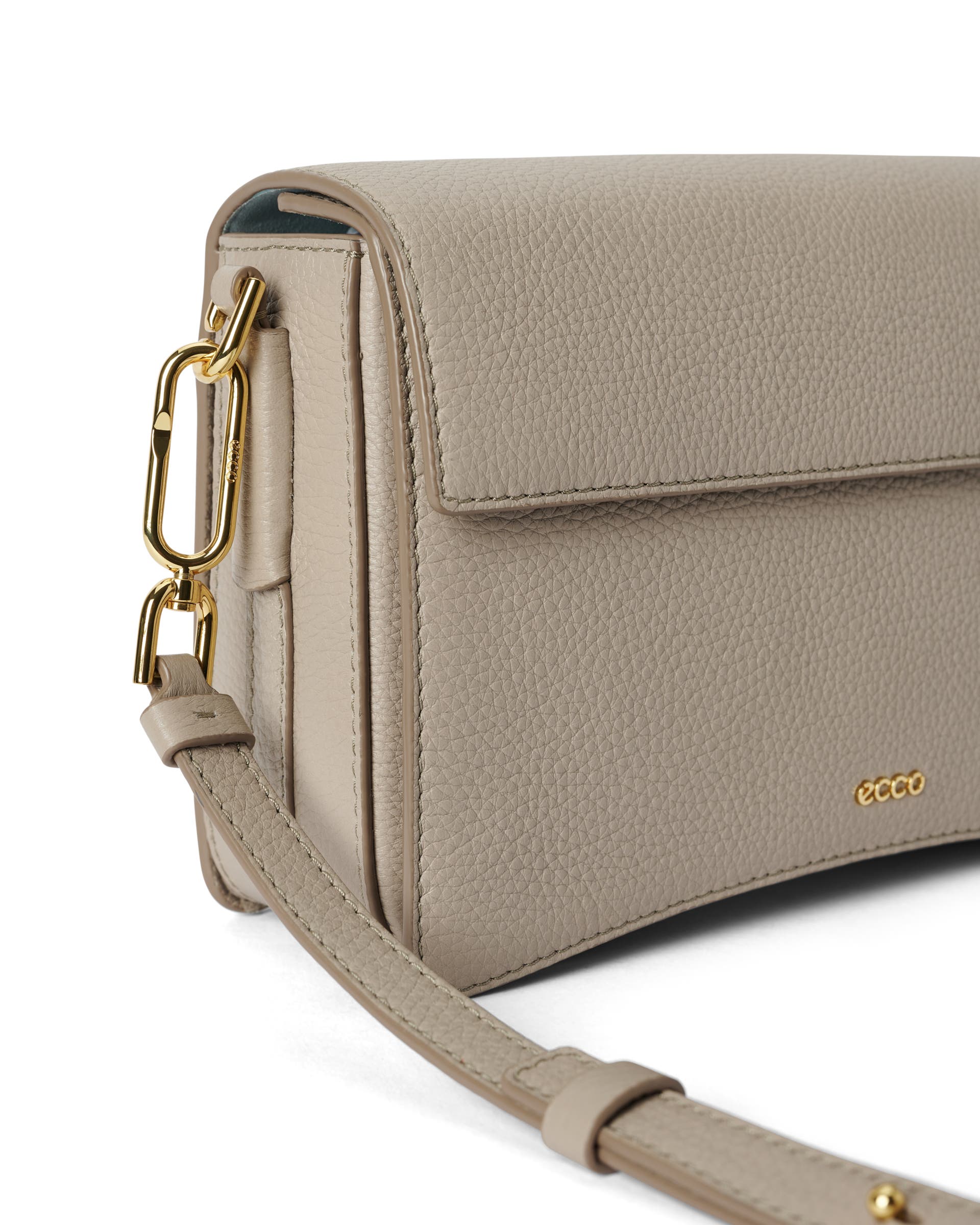 Mala tiracolo couro ECCO® Pinch Bag - Bege - Detail-1