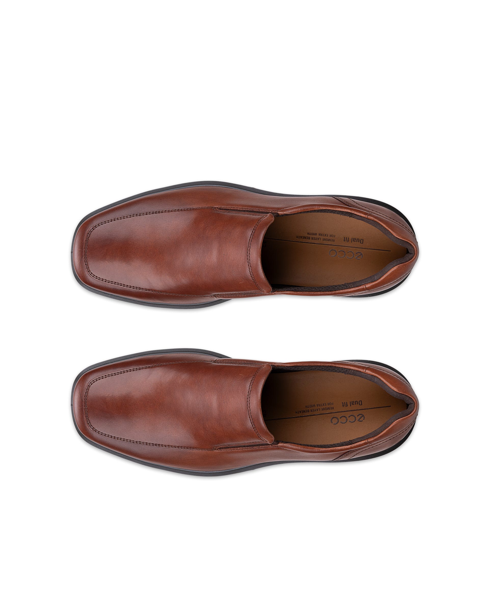 ECCO® HELSINKI 2 slip-on sko i læder til herrer - Brun - Top left pair