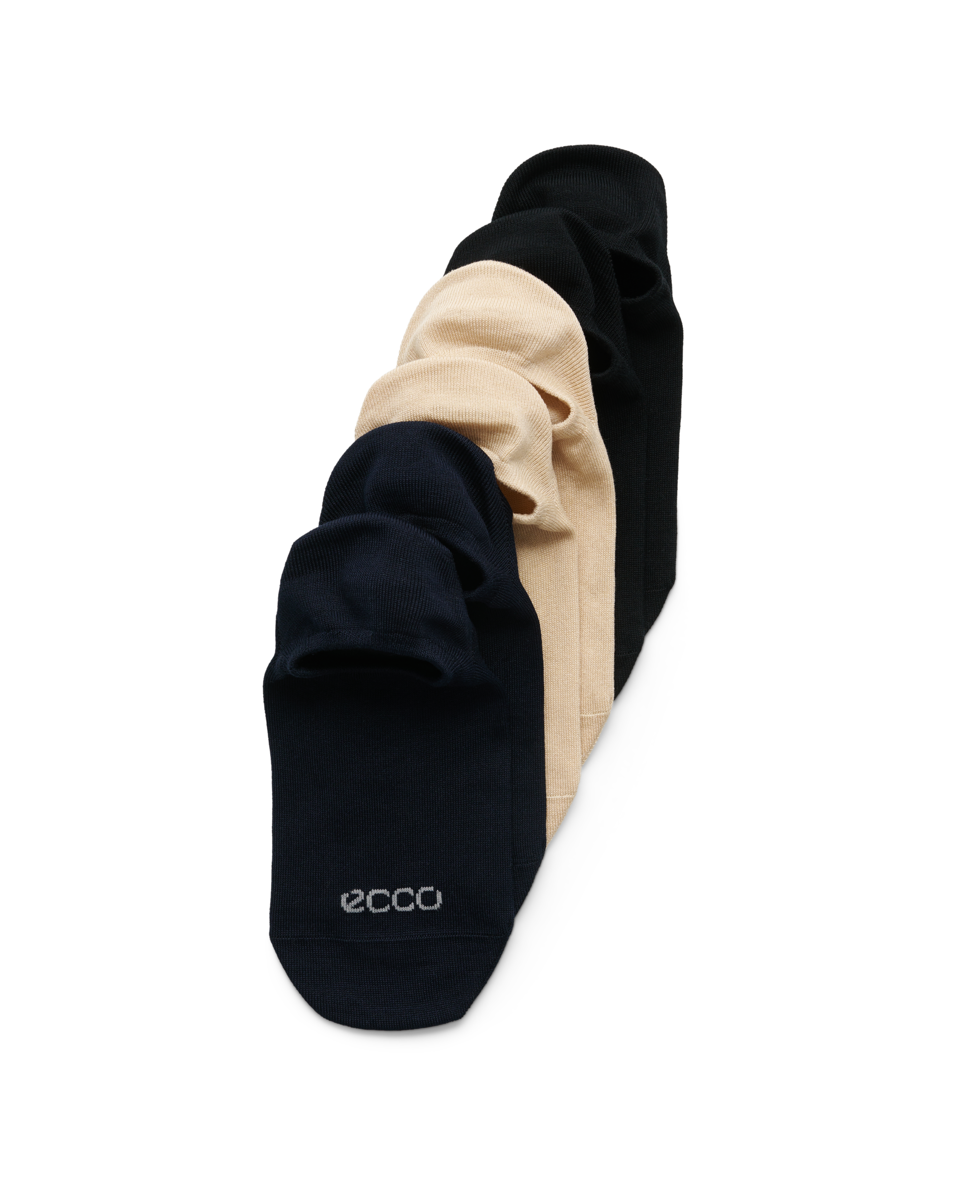 ECCO Classic In-Shoe 3 Pack — Black