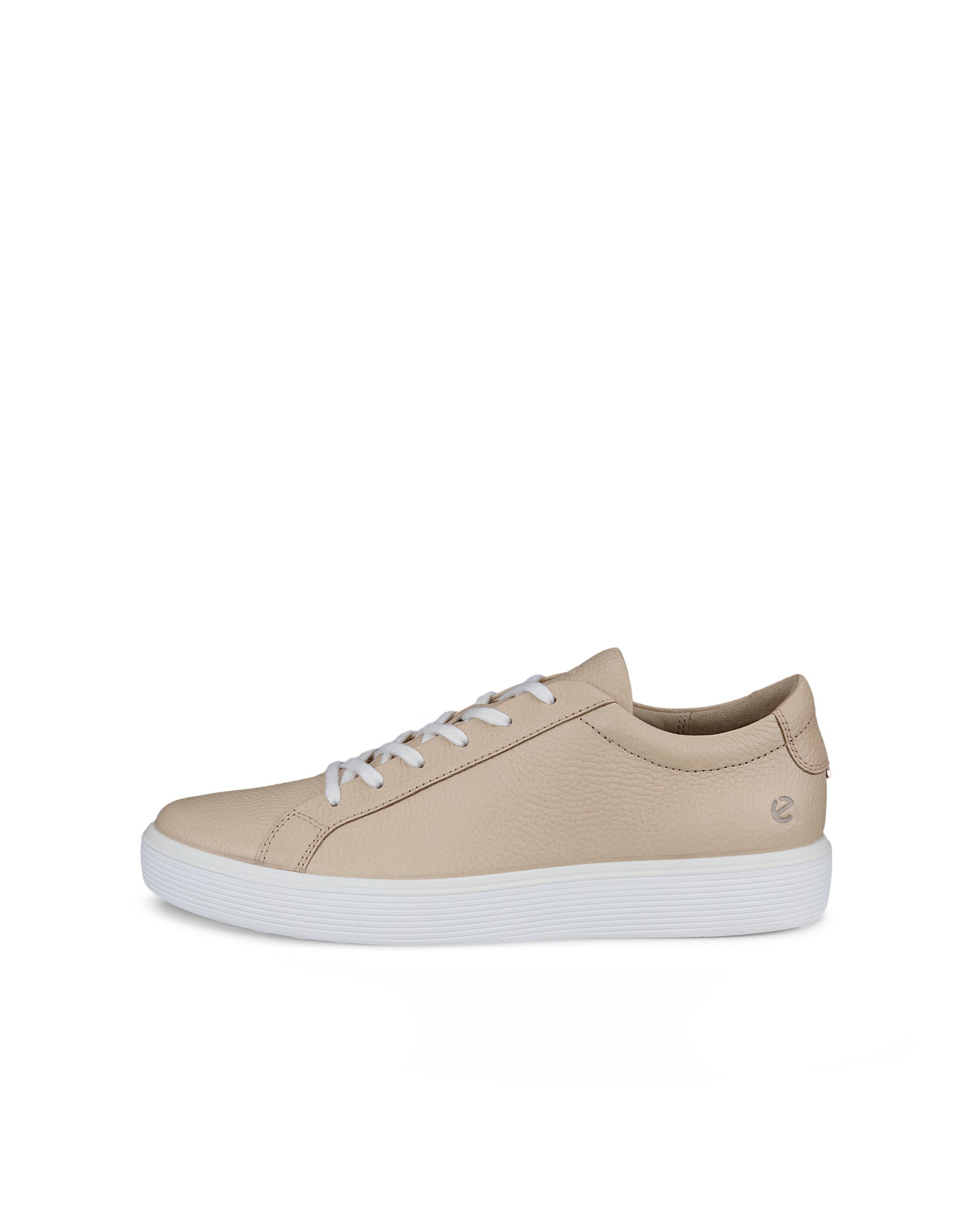 Men's ECCO® Soft 60 Leather Trainer - Beige - Outside