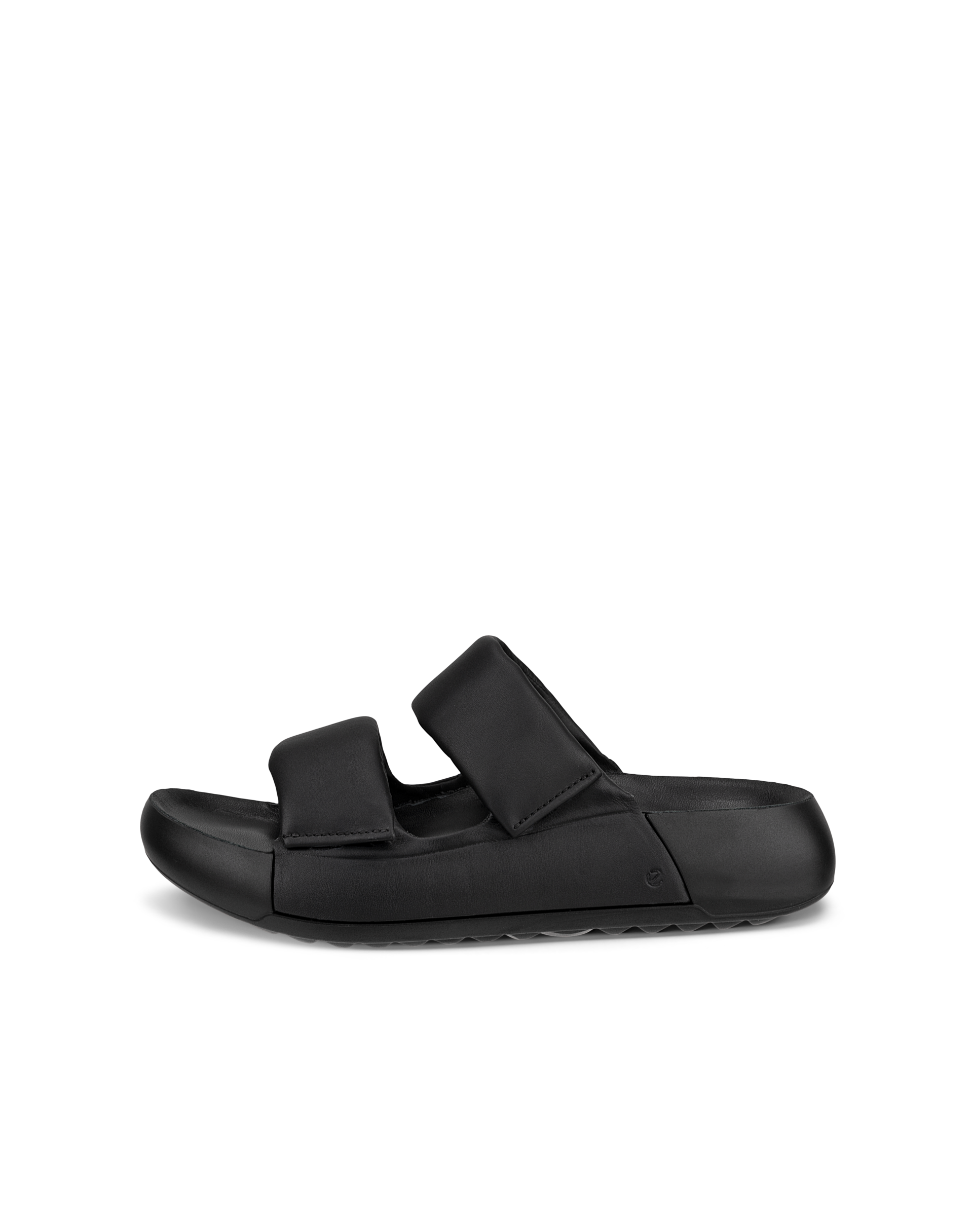 Women's ECCO® Cozmo Platform Leather Two-Strap Sandal | Black Women's ECCO® Cozmo Platform Leather Two-Strap Sandal | Black