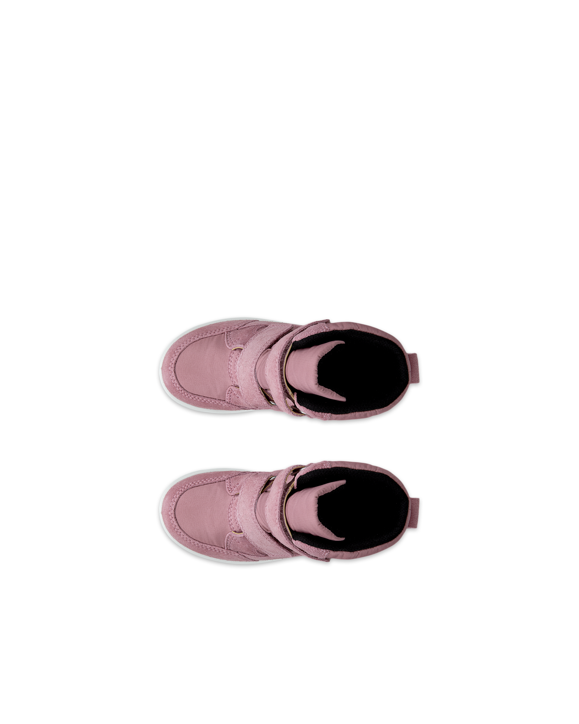 ECCO® URBAN SNOWBOARDER Kinder Winterstiefel aus Veloursleder mit Gore-Tex - Rosa - Top left pair