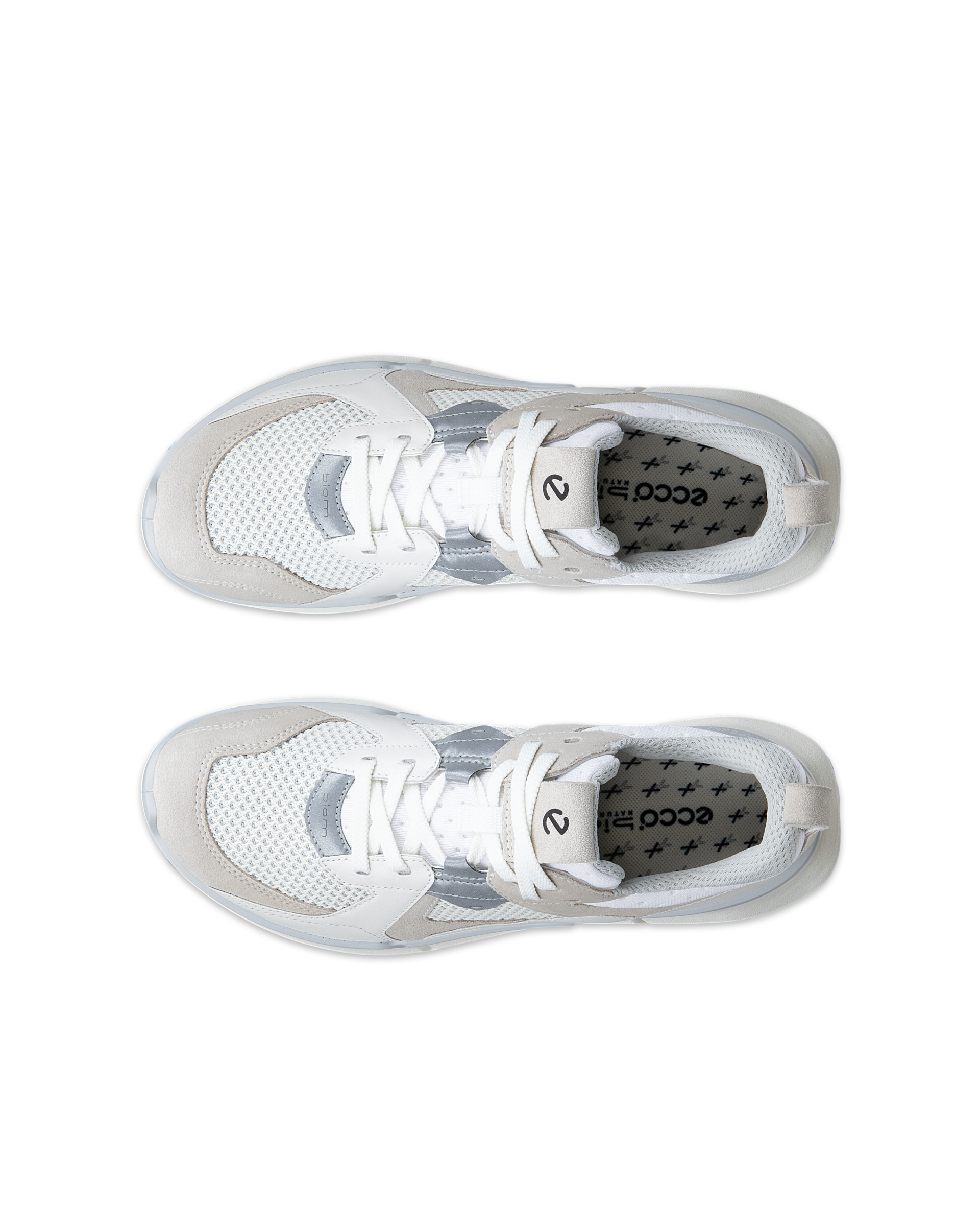 Zapatillas de ante ECCO® BIOM 2.2 para mujer - Blanco - Top left pair