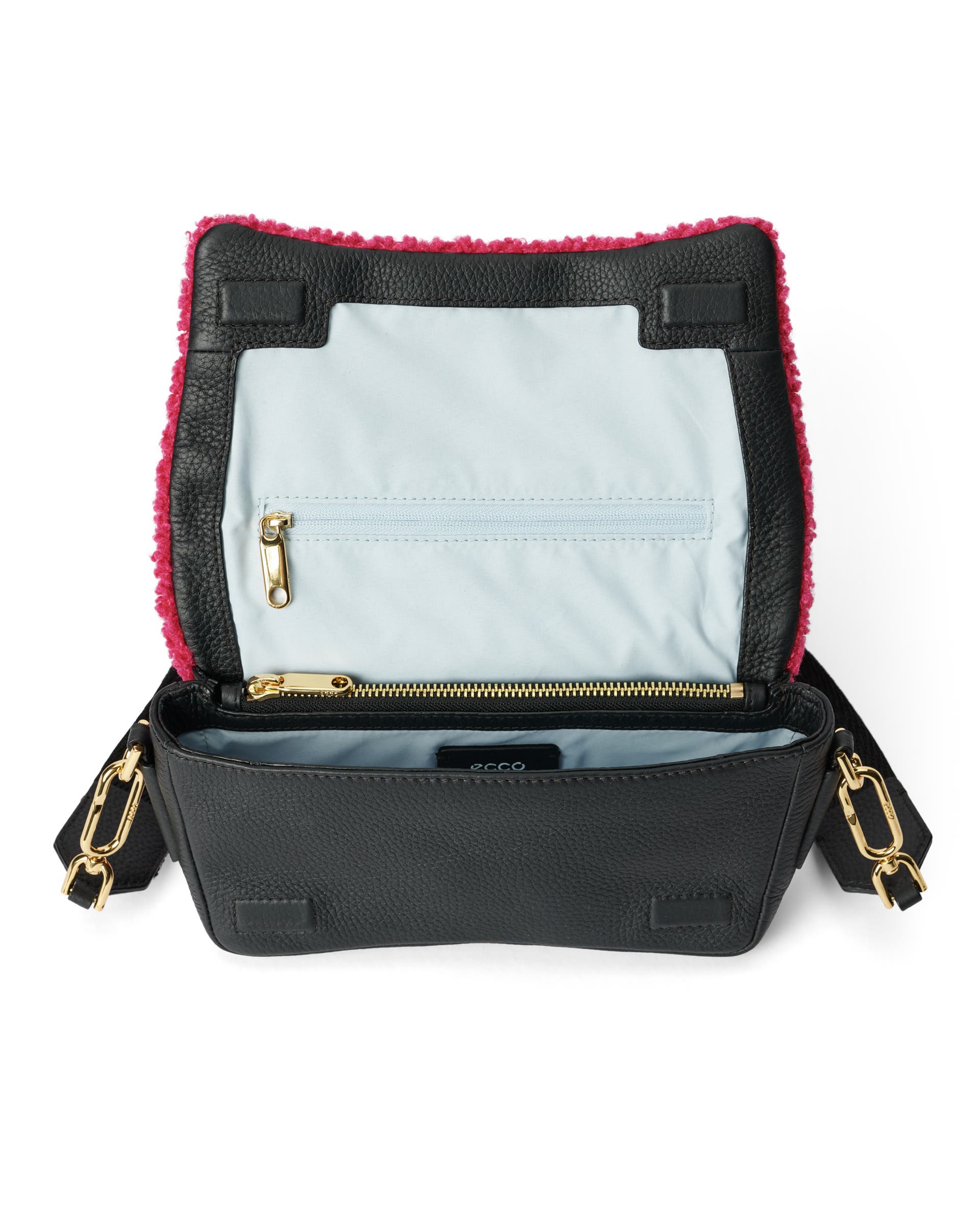ECCO Pinch Soft Snuggle レザークロスボディバッグ - ピンク - Inside