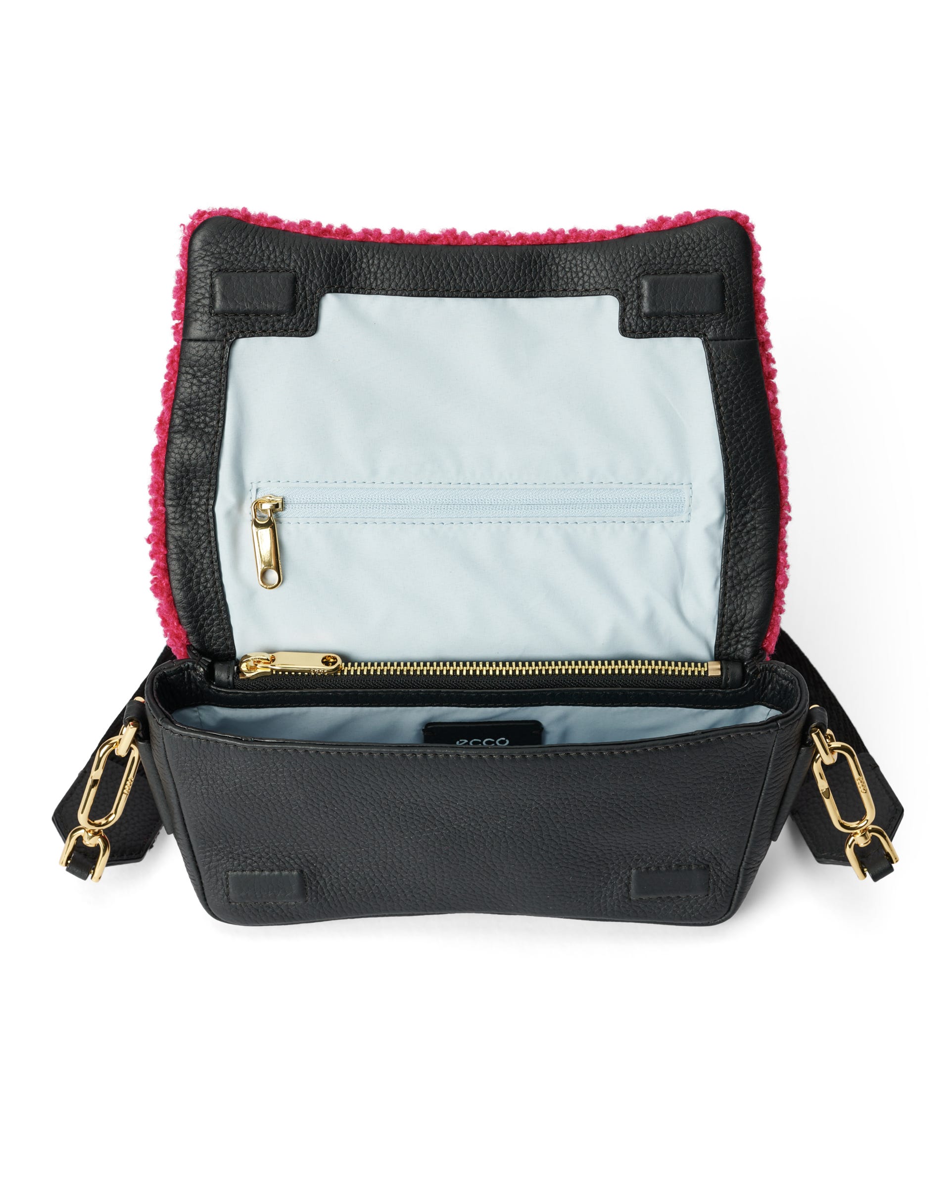 ECCO Pinch Soft Snuggle レザークロスボディバッグ - ピンク - Inside