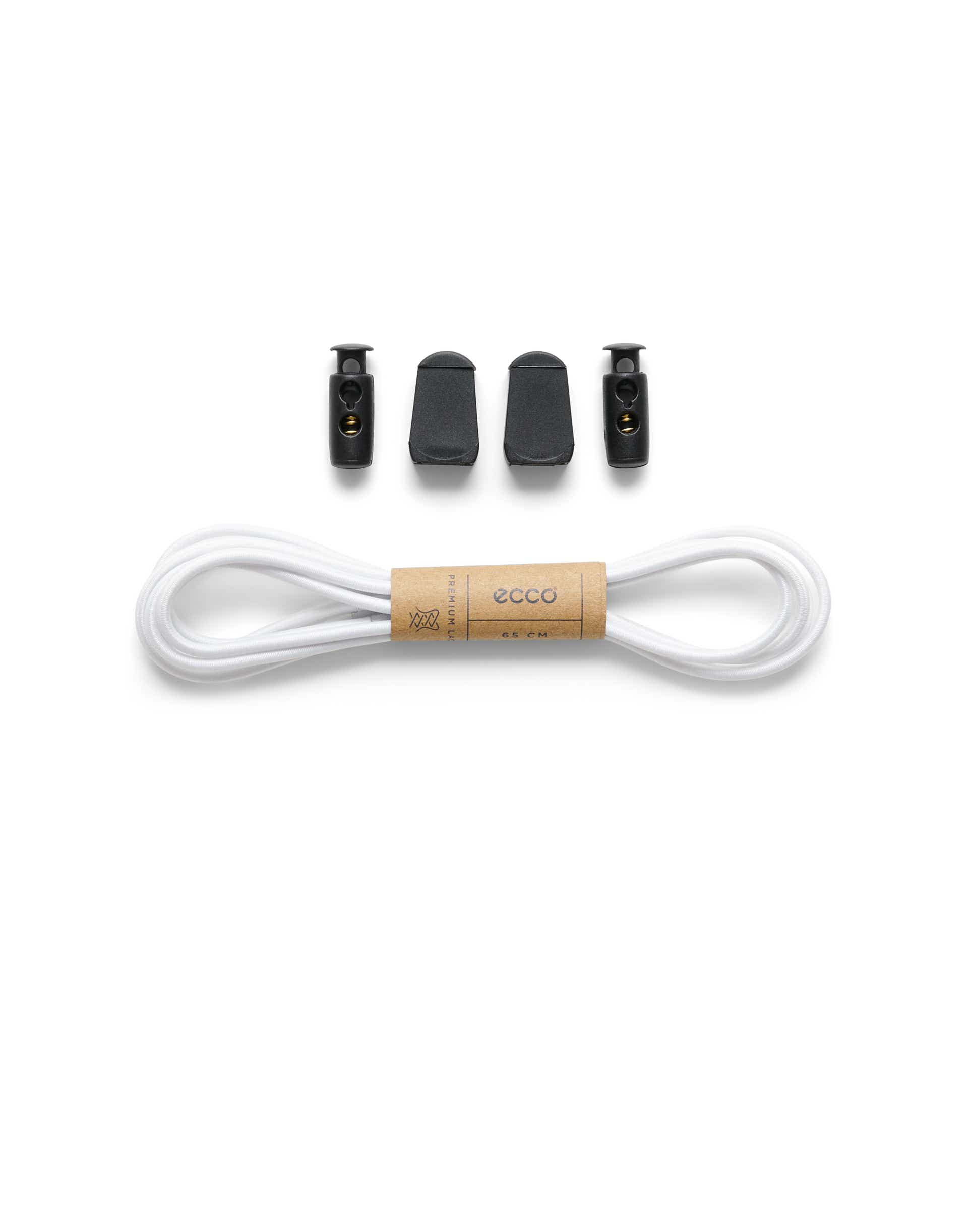 ECCO Fast Lock Laces 65cm - White - Main