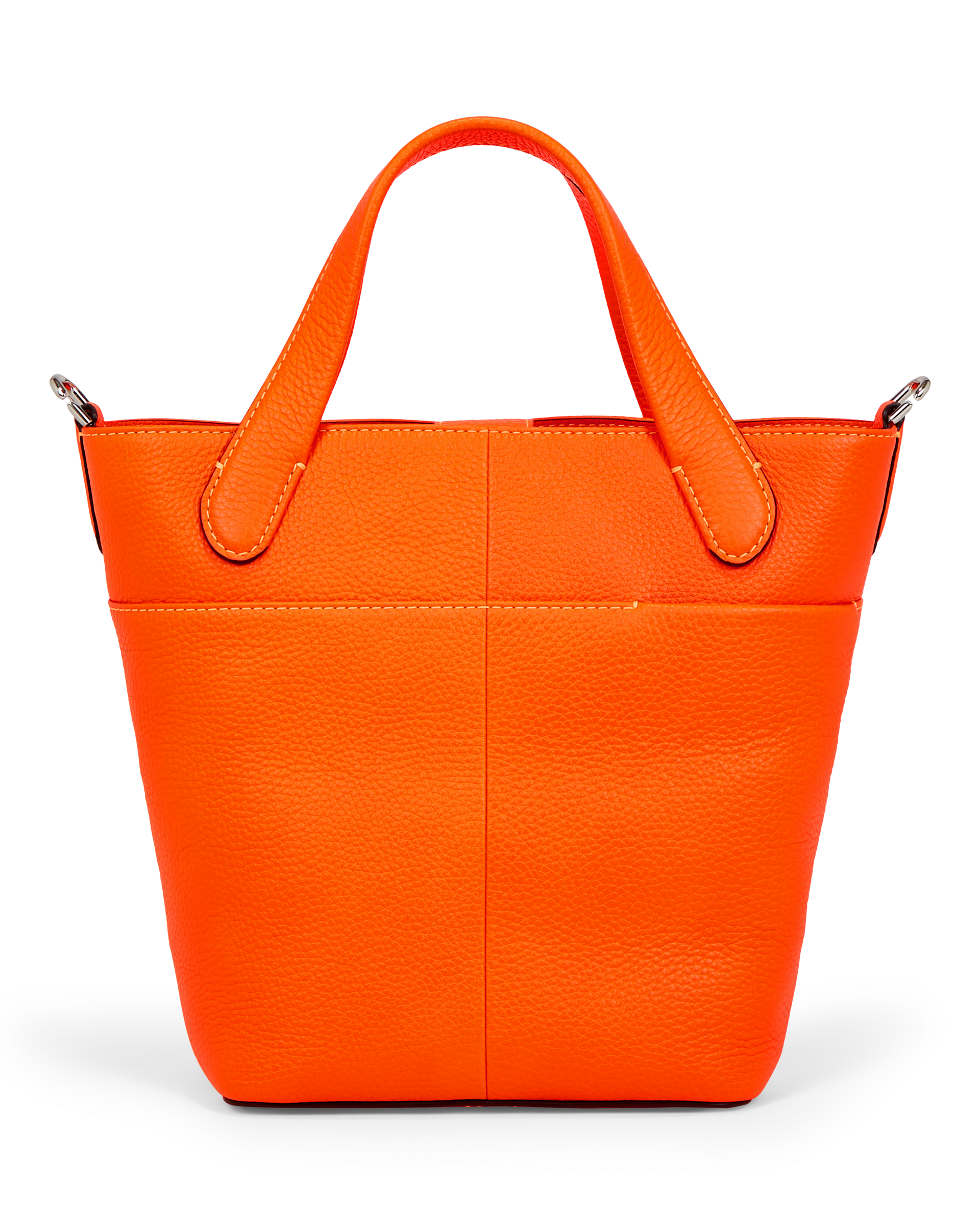 ECCO Tote Pebbled レザートートバッグ | オレンジ