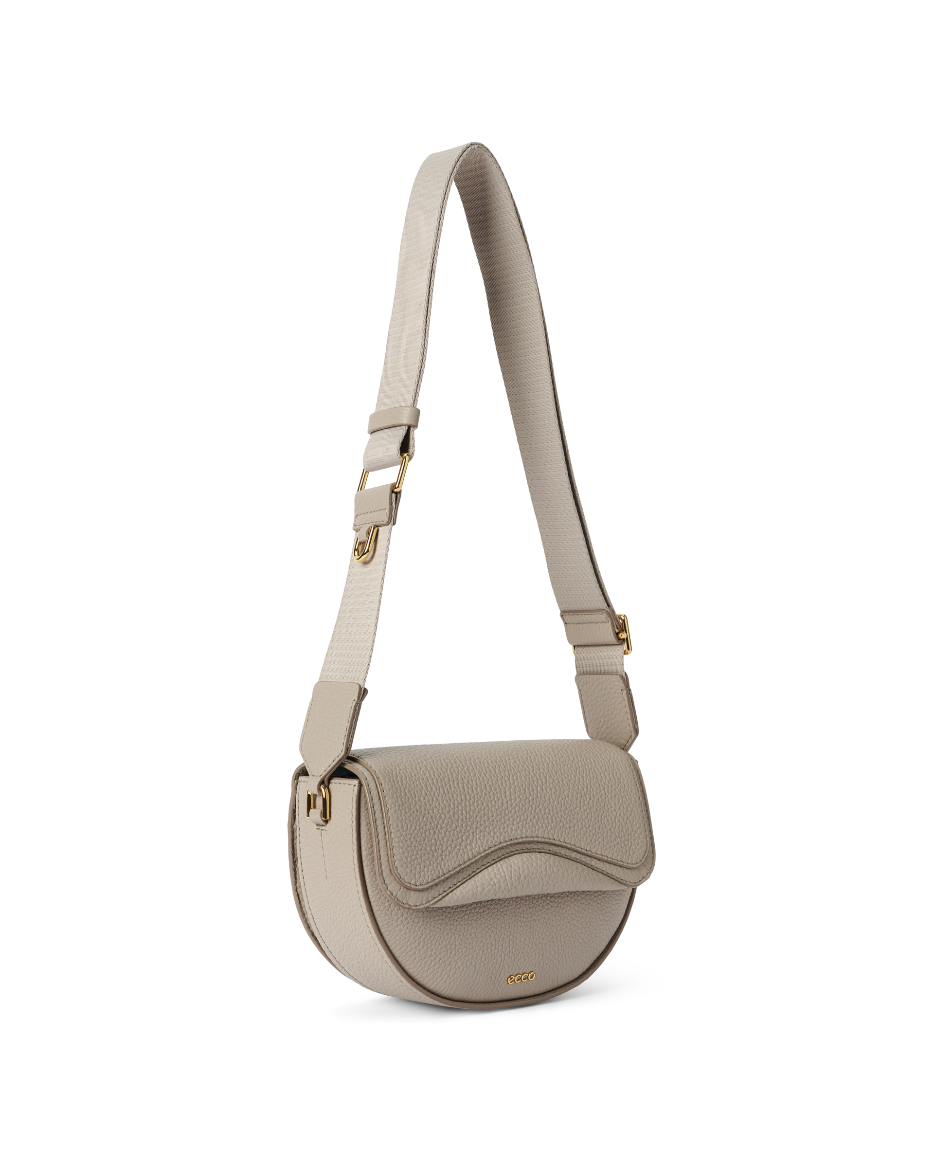 ECCO® Saddle Bag Umhängetasche aus Leder - Beige - Main
