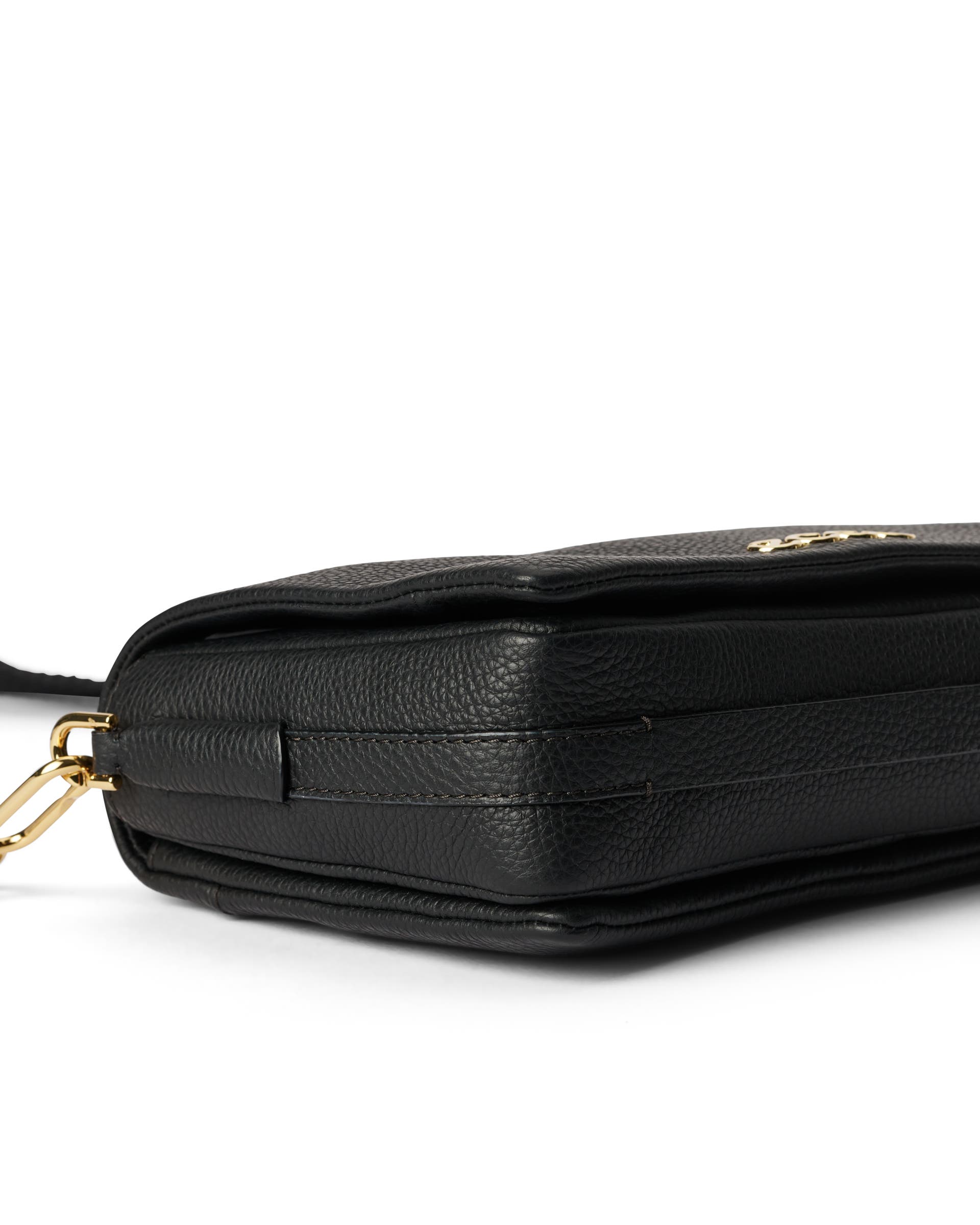 ECCO Pinch Large Soft Pebbled レザークロスボディバッグ - ブラック - Detail-2