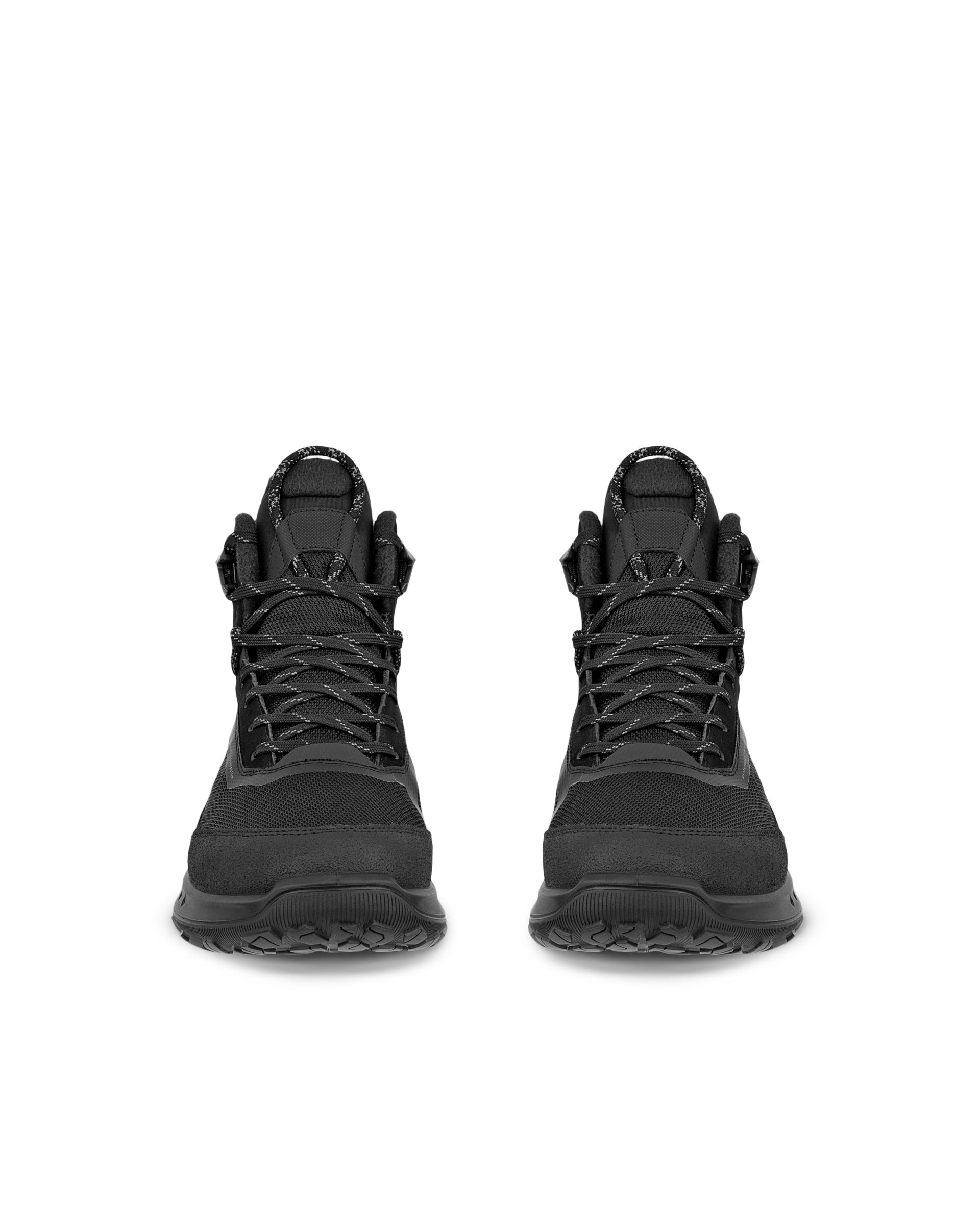 ECCO® ULT-TRN støvler i vandtæt nubuck med snørebånd til damer - Sort - Front pair