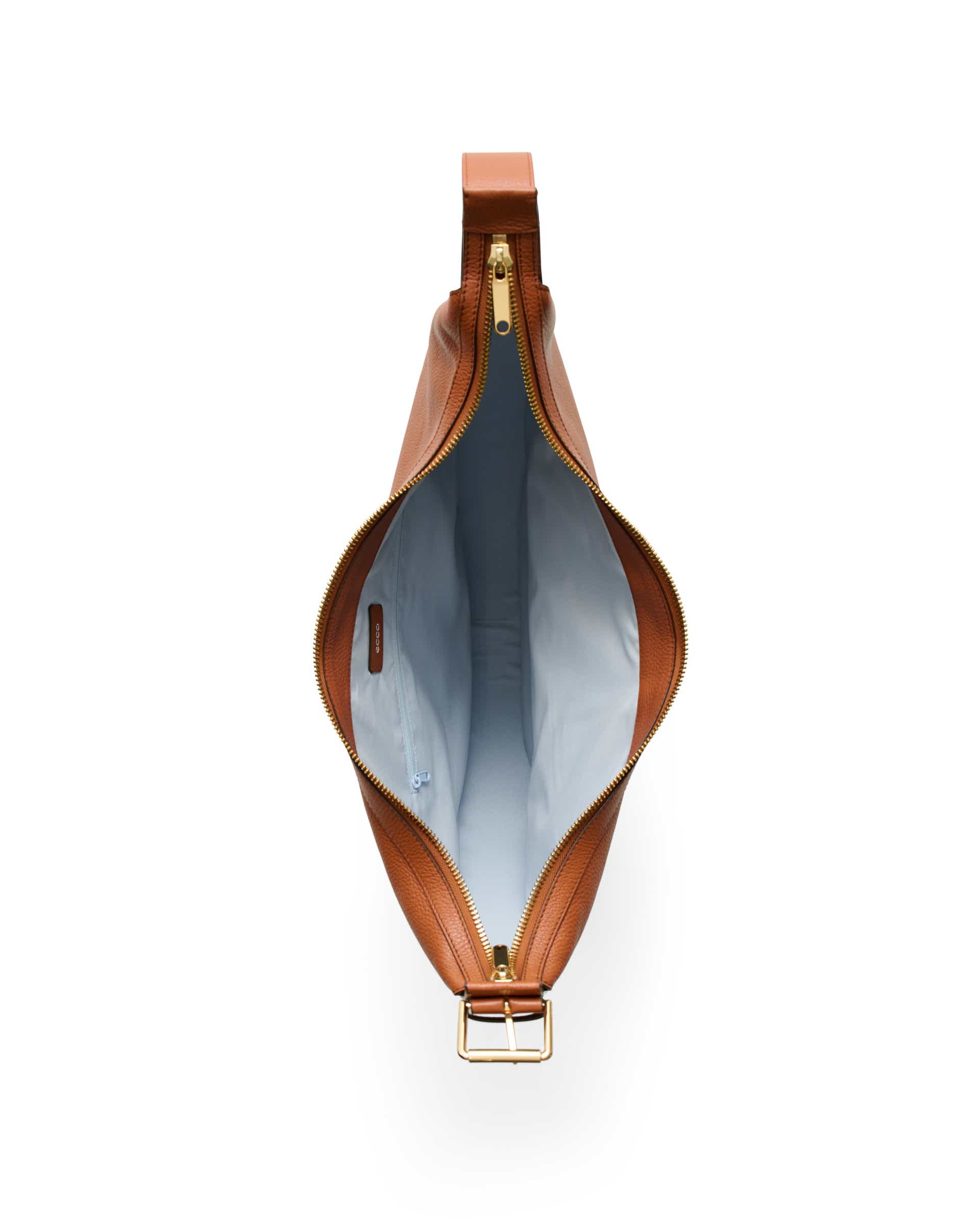 ECCO® Fortune Bag bőr hobo táska - Barna - Birdeye