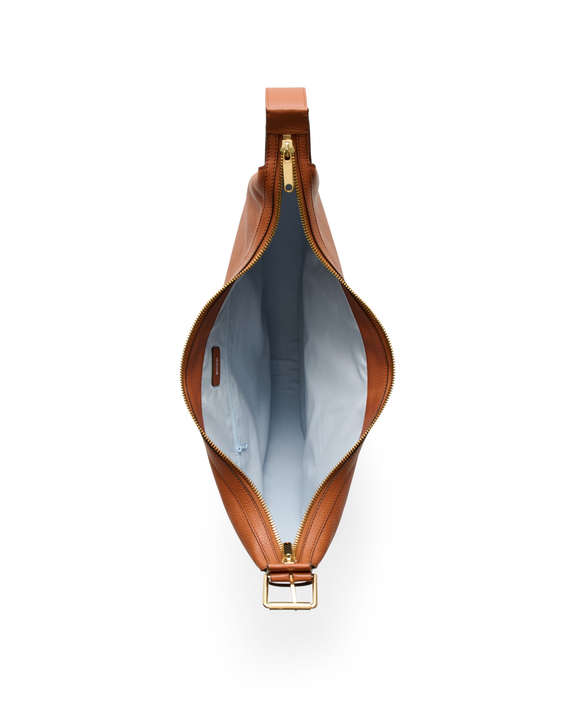 ECCO® Fortune Bag bőr hobo táska - Barna - Birdeye