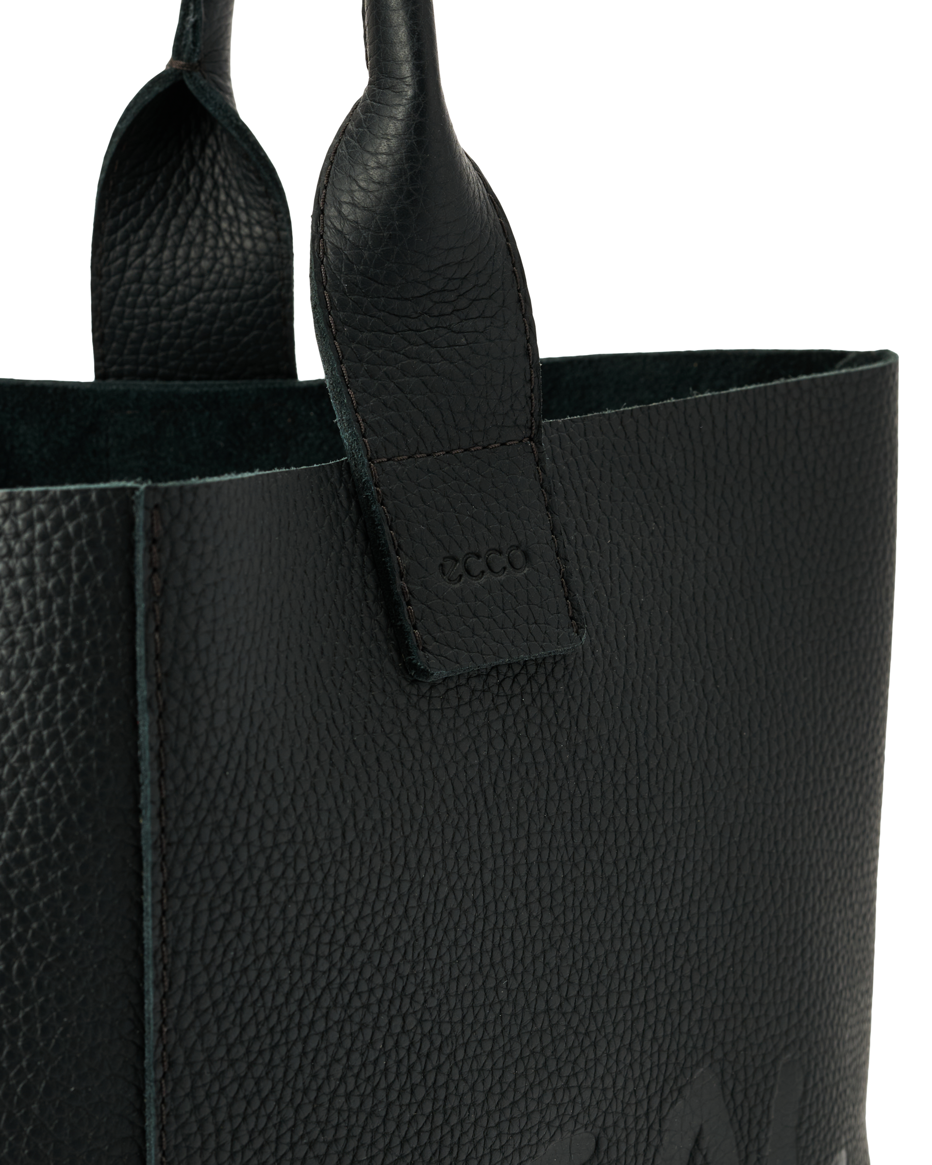 ECCO® Tote bőr bevásárló táska - Fekete - Detail-2