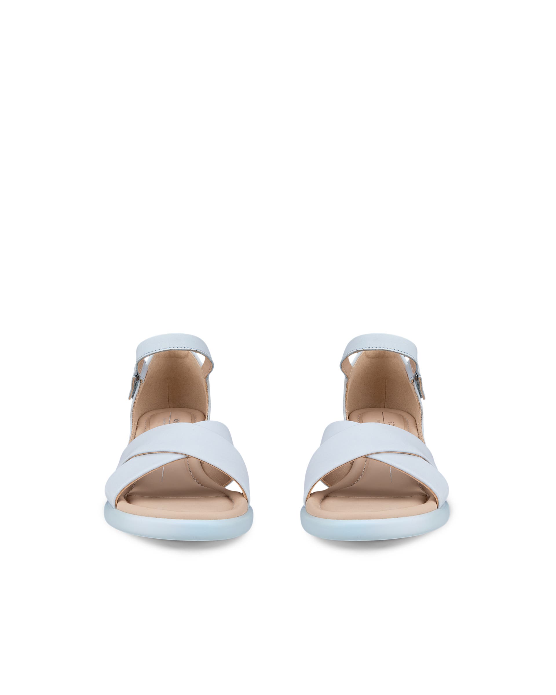 ECCO Sculpted LX 35 ウィメンズ ヌバックヒールサンダル - ブルー - Front pair