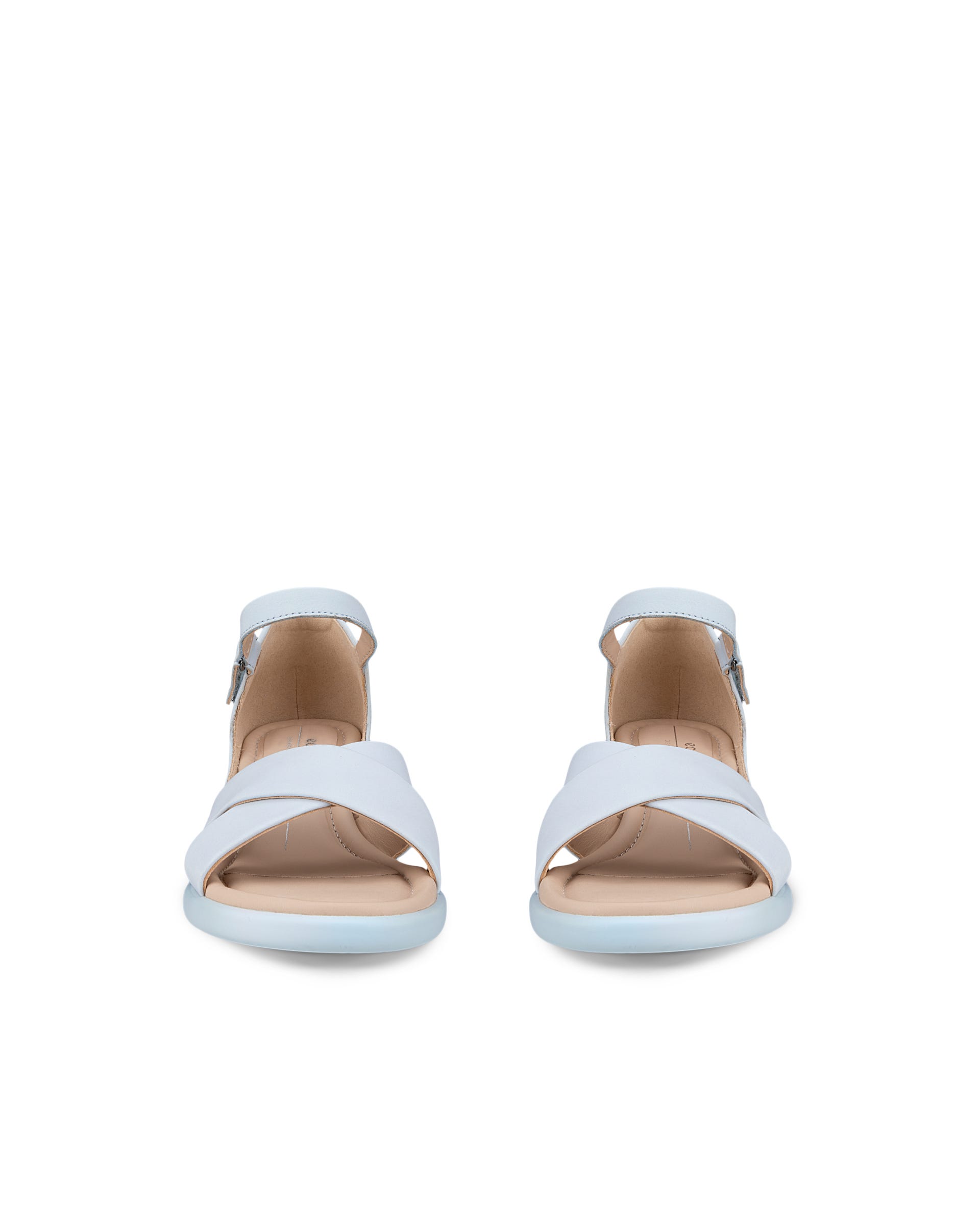 ECCO Sculpted LX 35 ウィメンズ ヌバックヒールサンダル - ブルー - Front pair