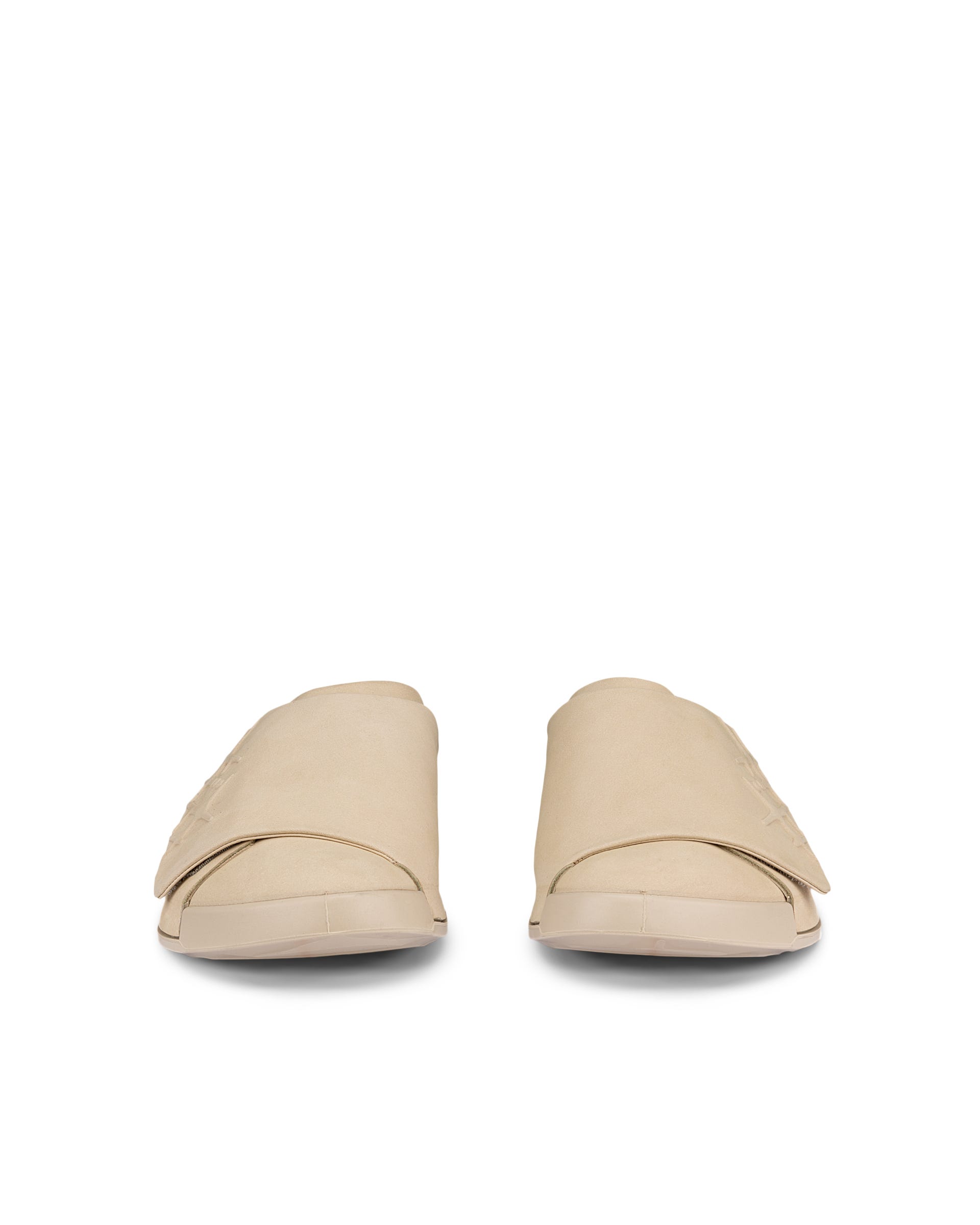 ECCO COZMO SHOE RAL7000 MENS メンズ レザーサンダル - ベージュ - Front pair